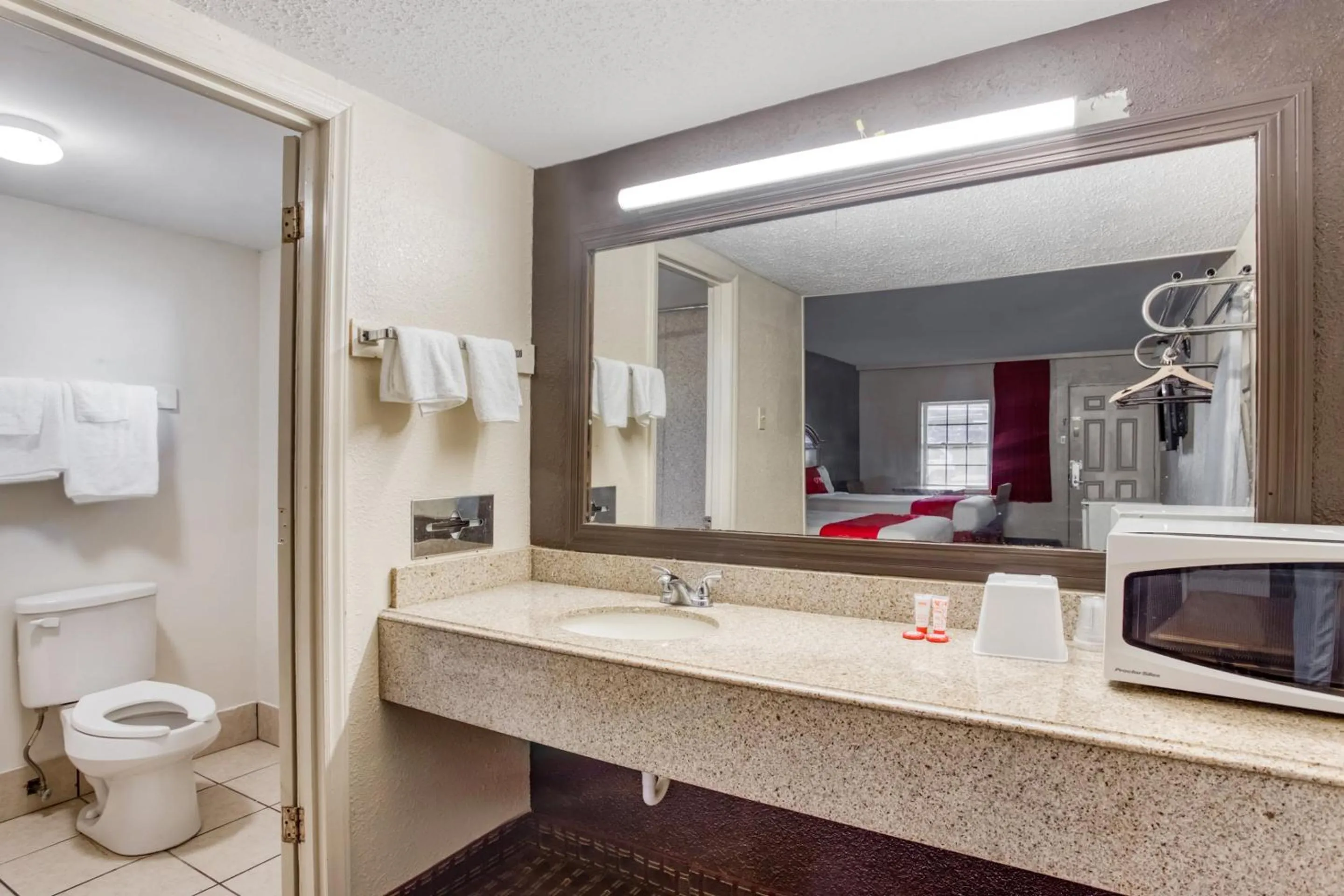 Bathroom in OYO Hotel Bald Knob AR Hwy 64