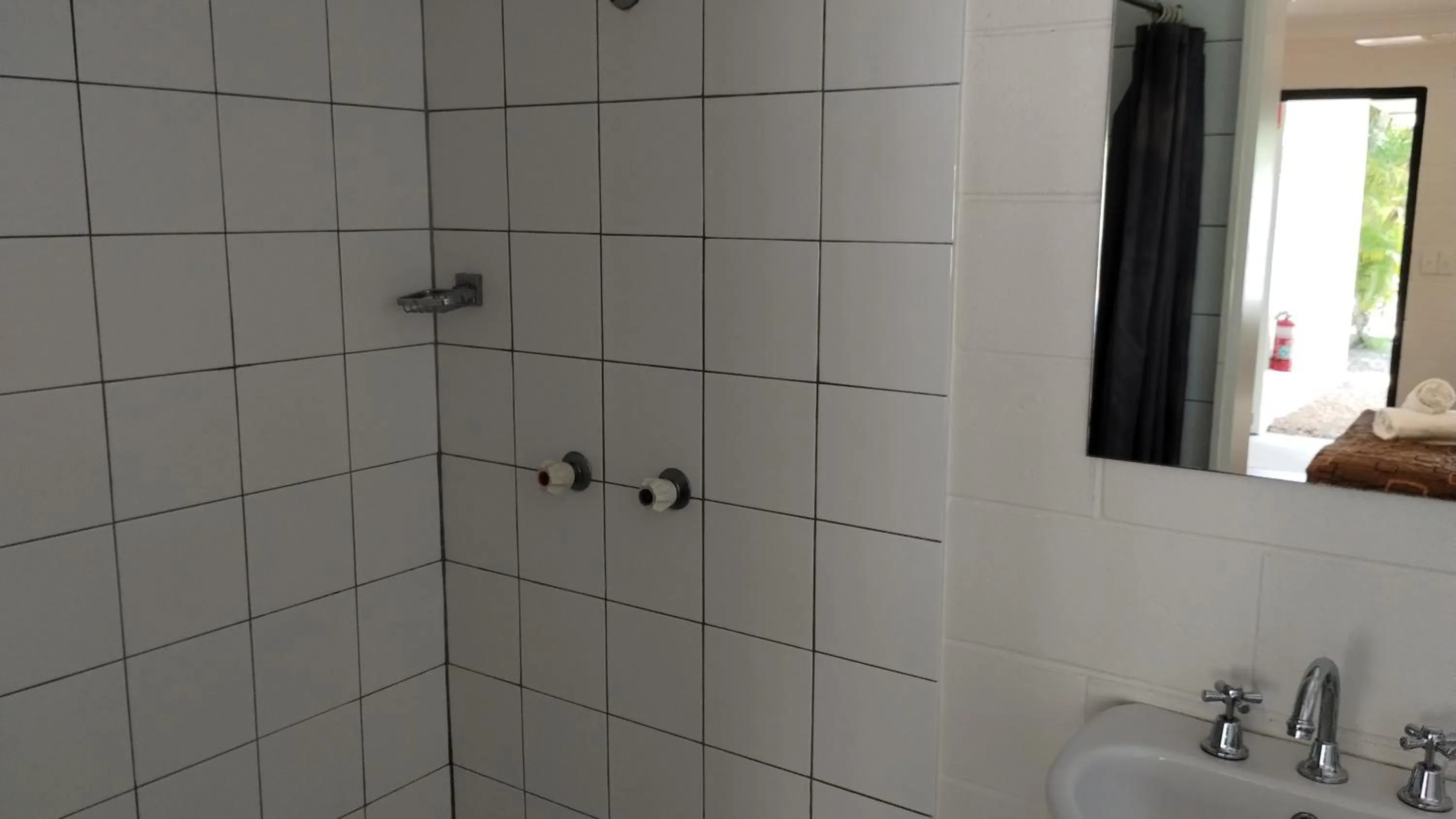 Shower in Tully Motel