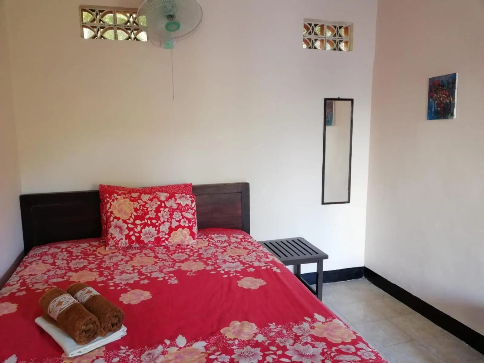 Photo of the whole room, Bed in Indah Homestay and Cooking classes