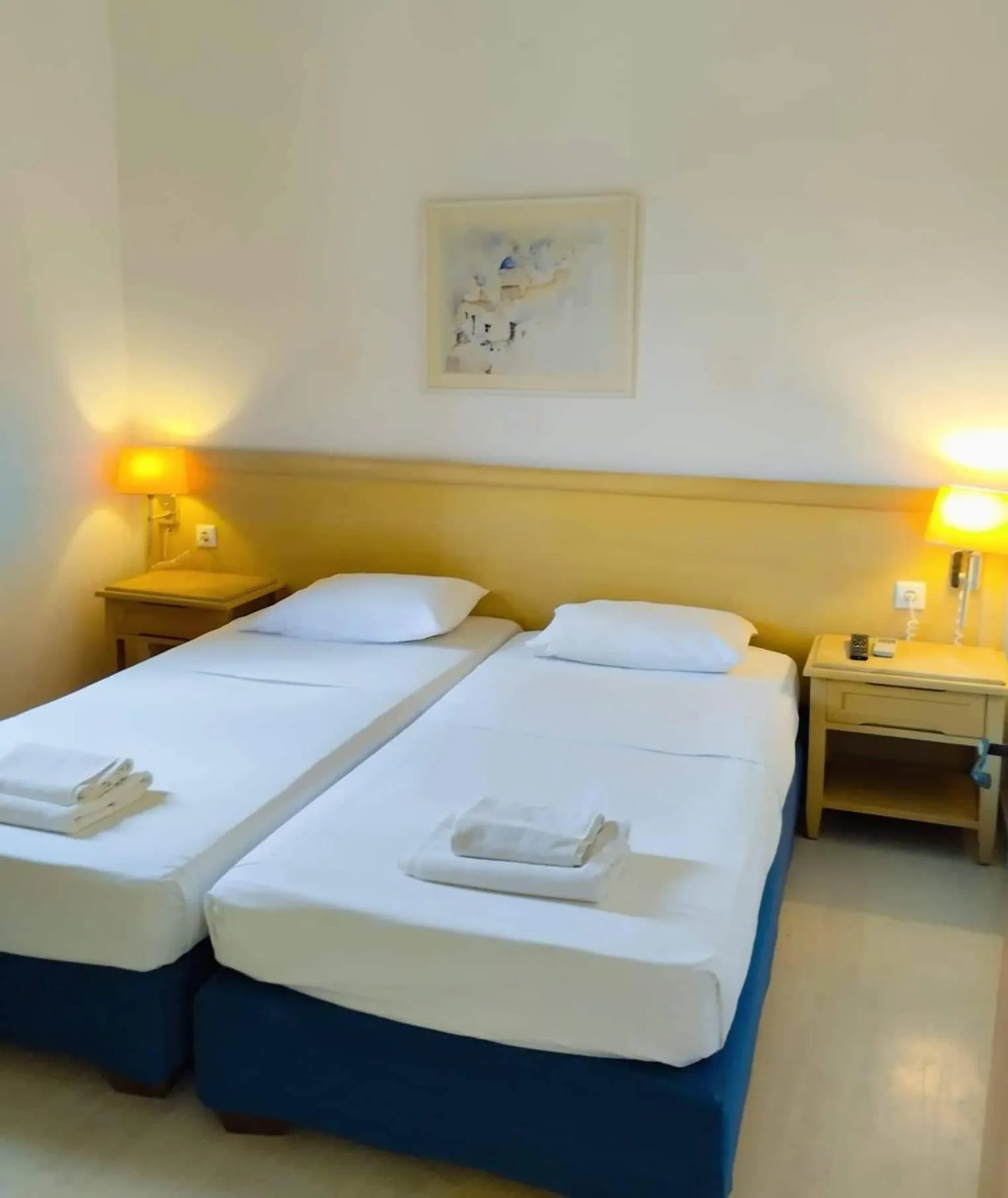 Bed in Alykes Family Resort