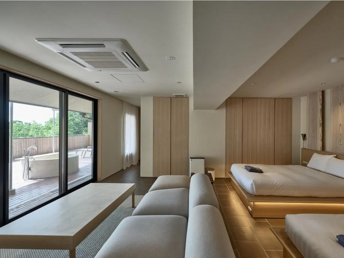 Bed in ANDO HOTEL NARA Wakakusayama -DLIGHT LIFE & HOTELS-