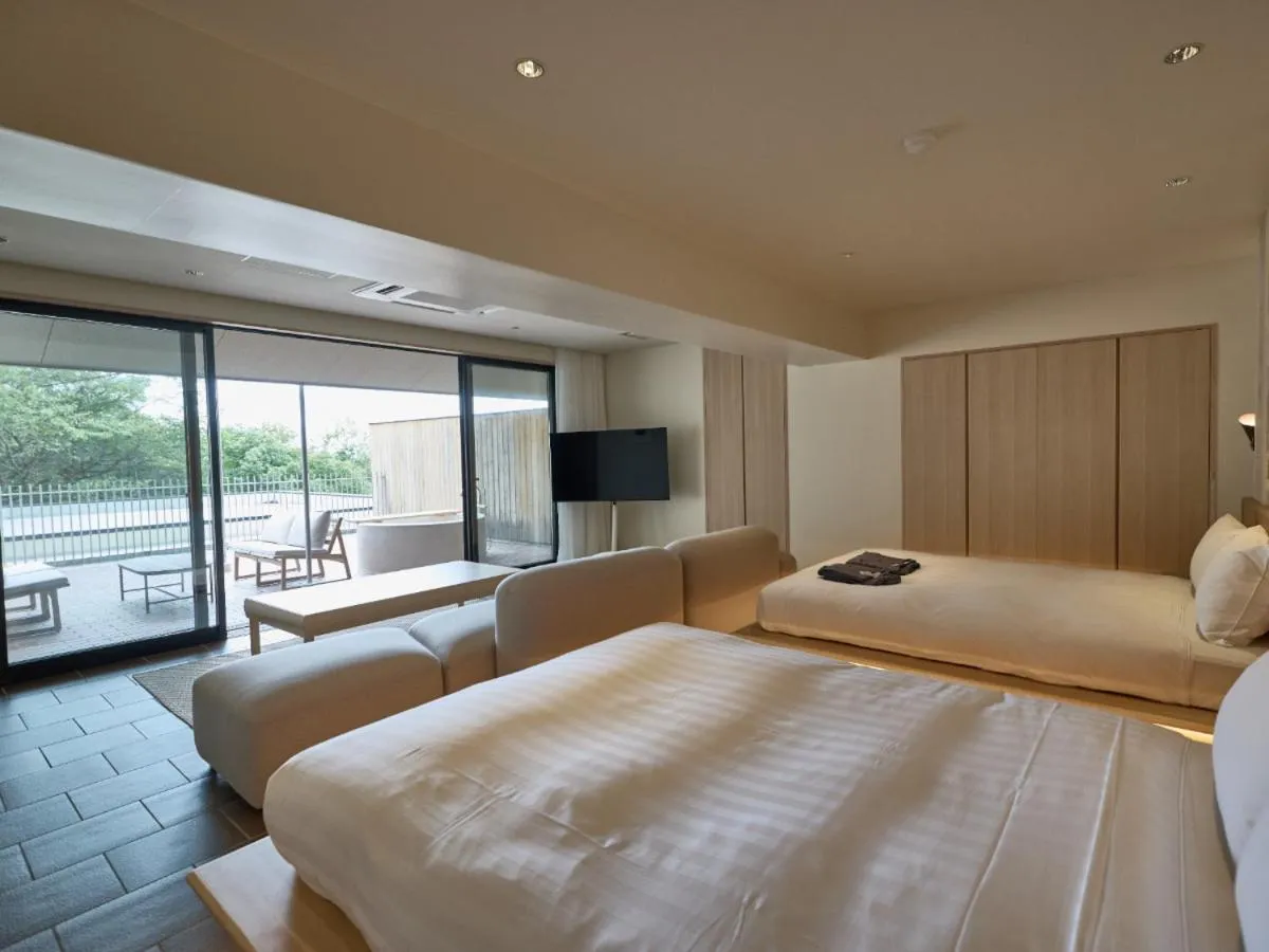 Bed in ANDO HOTEL NARA Wakakusayama -DLIGHT LIFE & HOTELS-