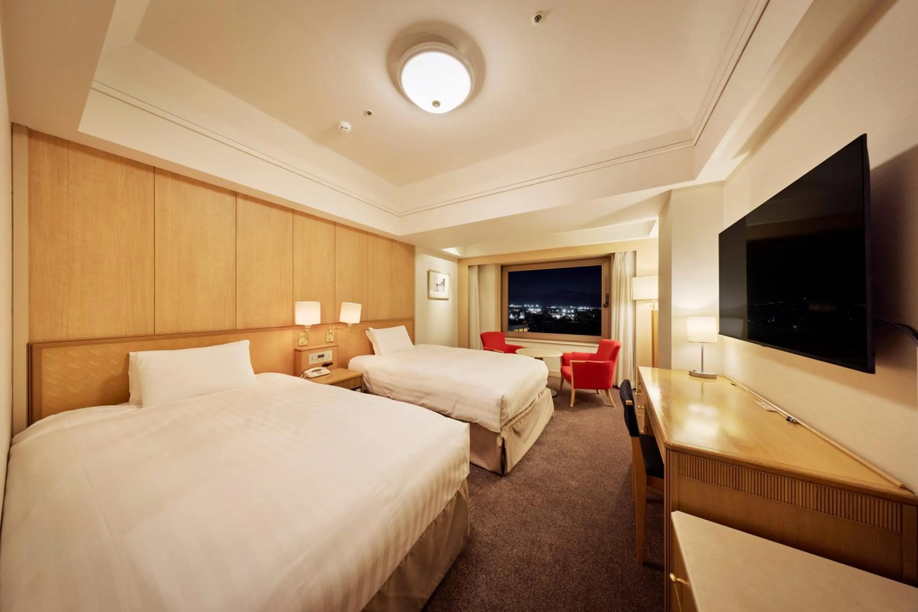 Bed in Hotel Nikko Northland Obihiro