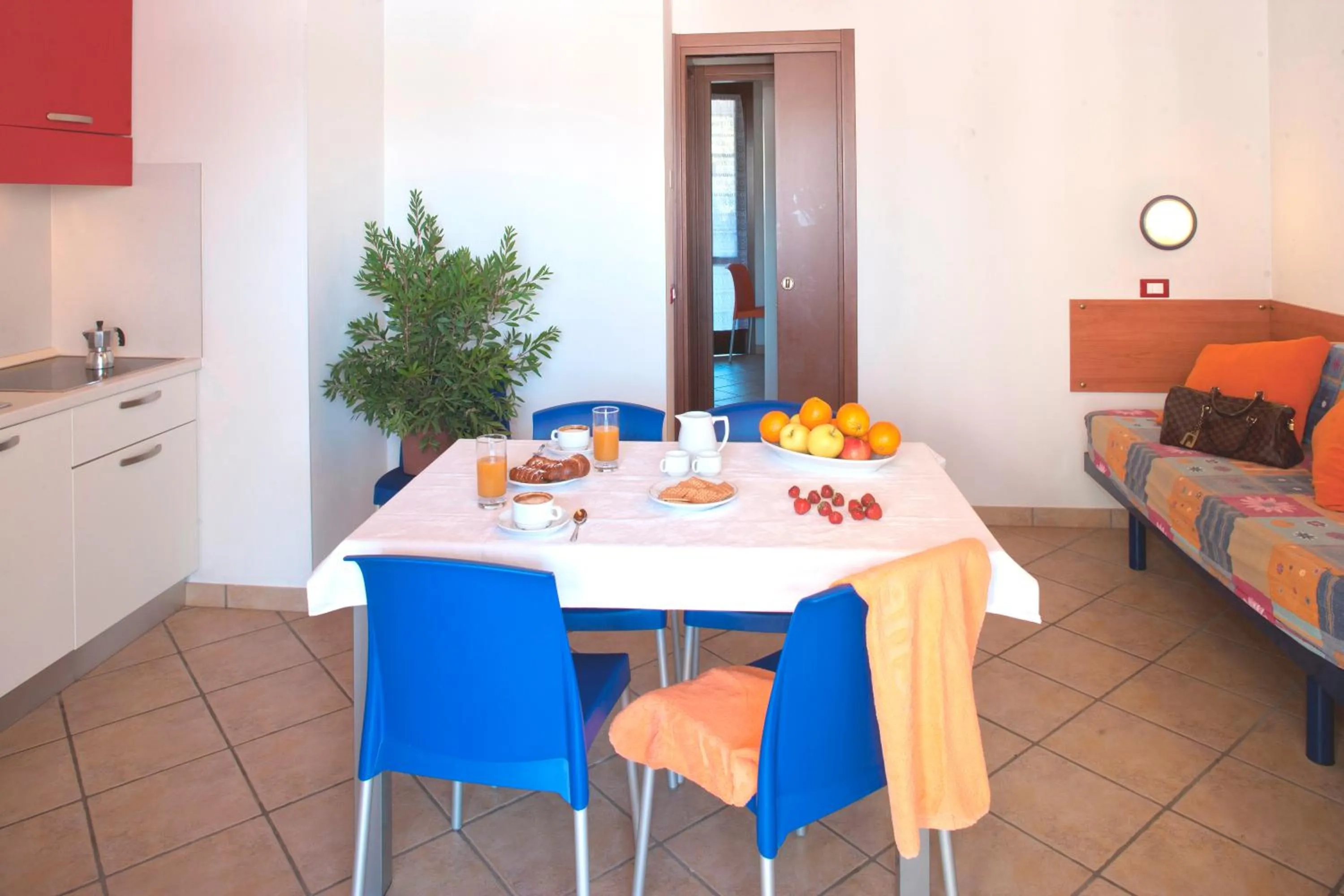 Dining area, Bed in Michelangelo Holiday & Family Resort