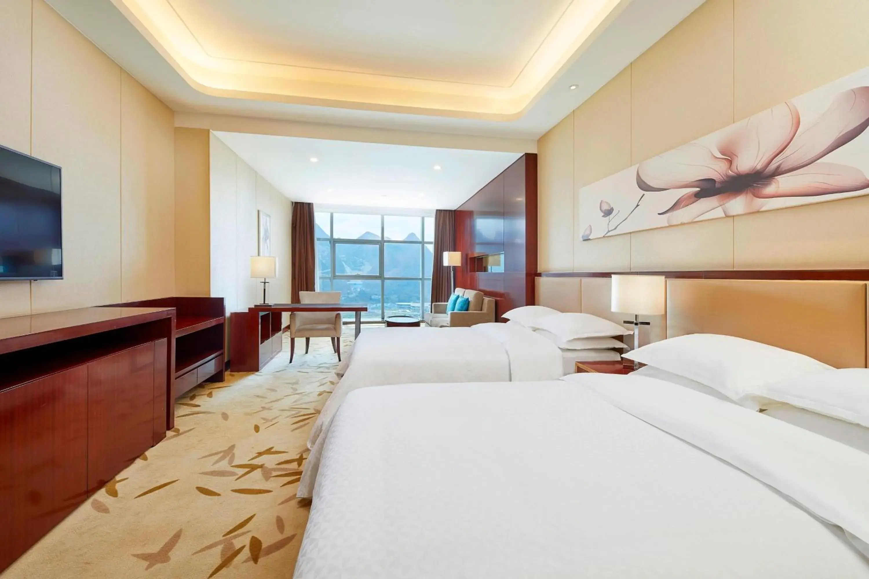 Traditional Twin, Larger Guest room, 1 Double, Mountain view in Four Points by Sheraton Liupanshui Traditional Twin, Larger Guest room, 1 Double, Mountain view in Four Points by Sheraton Liupanshui