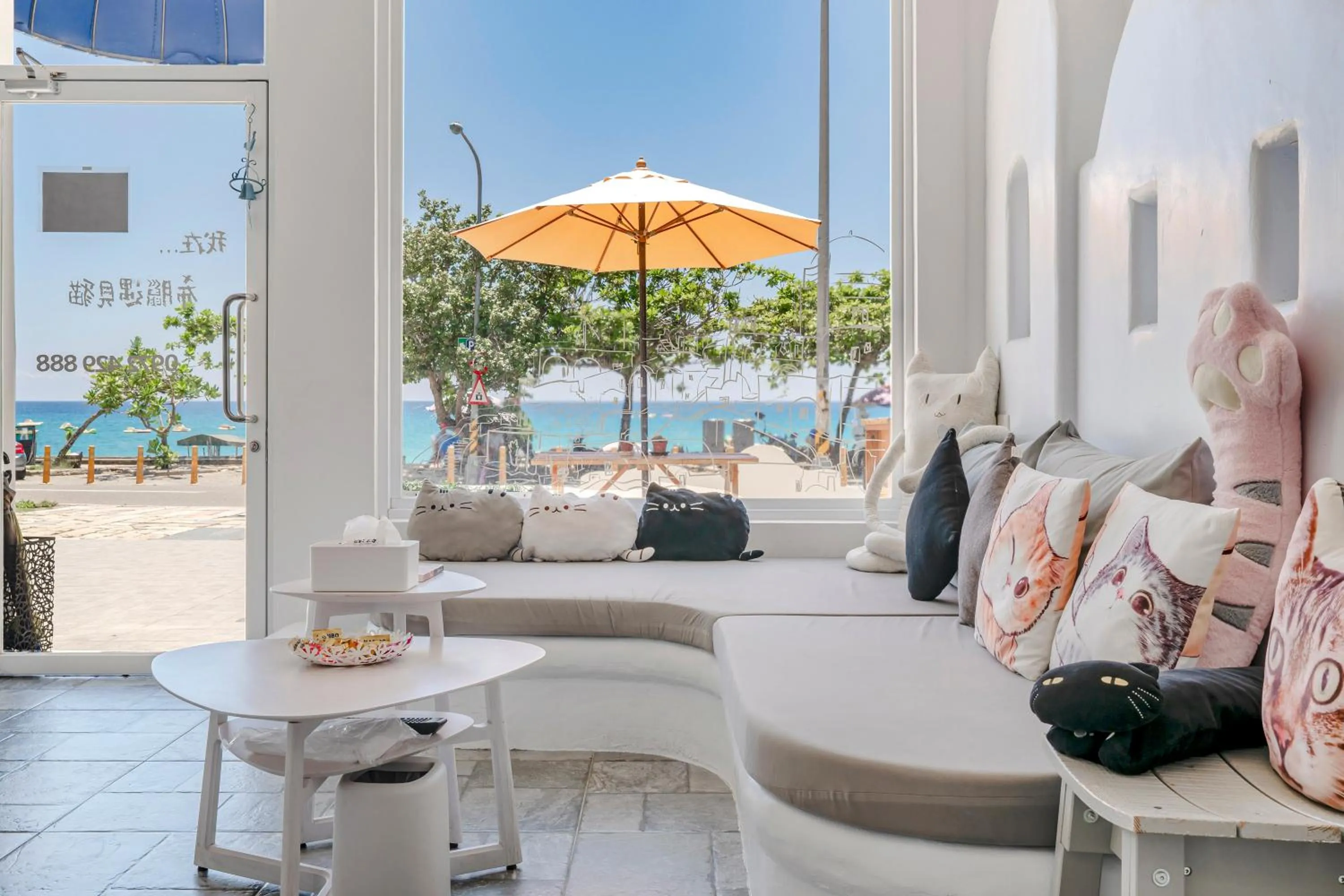 Living room in Cat at Greece