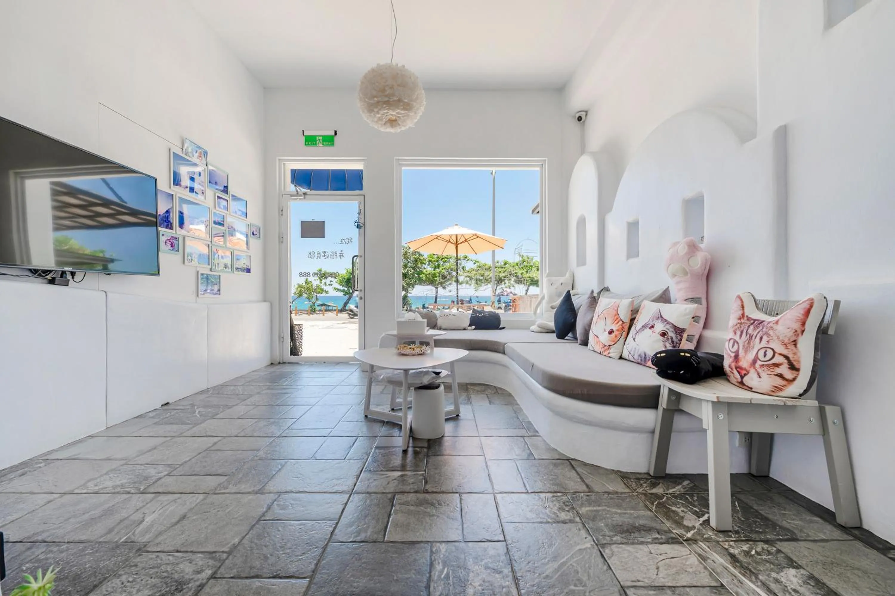 Living room in Cat at Greece