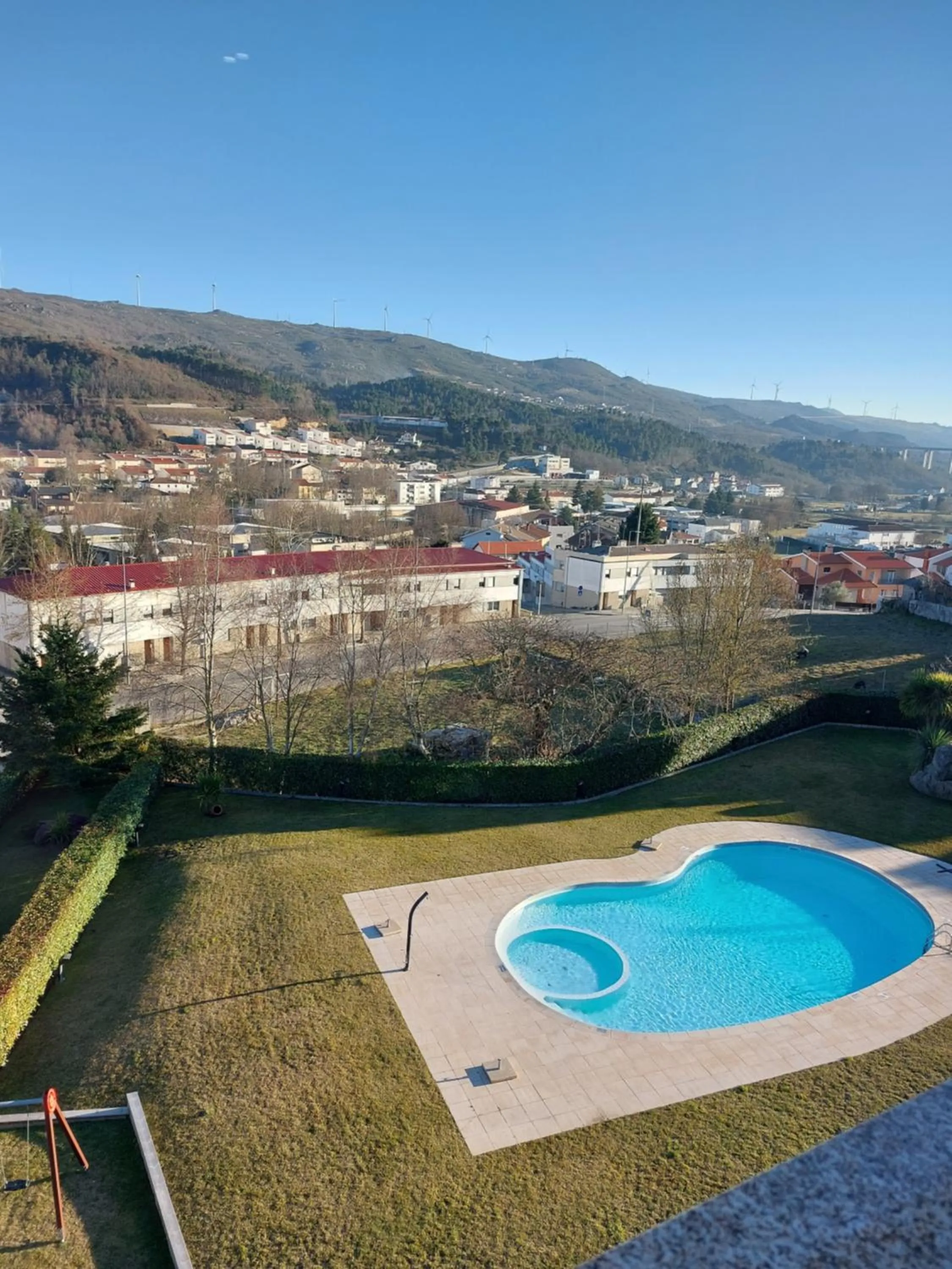 Pool view in Hotel Aguiar da Pena