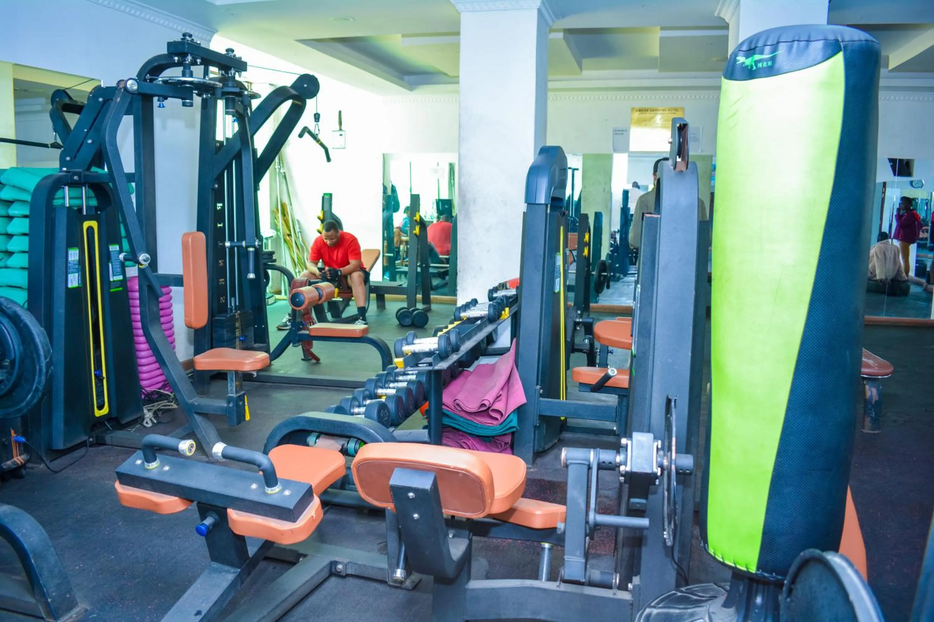 Fitness centre/facilities in Omega Gardens Hotel
