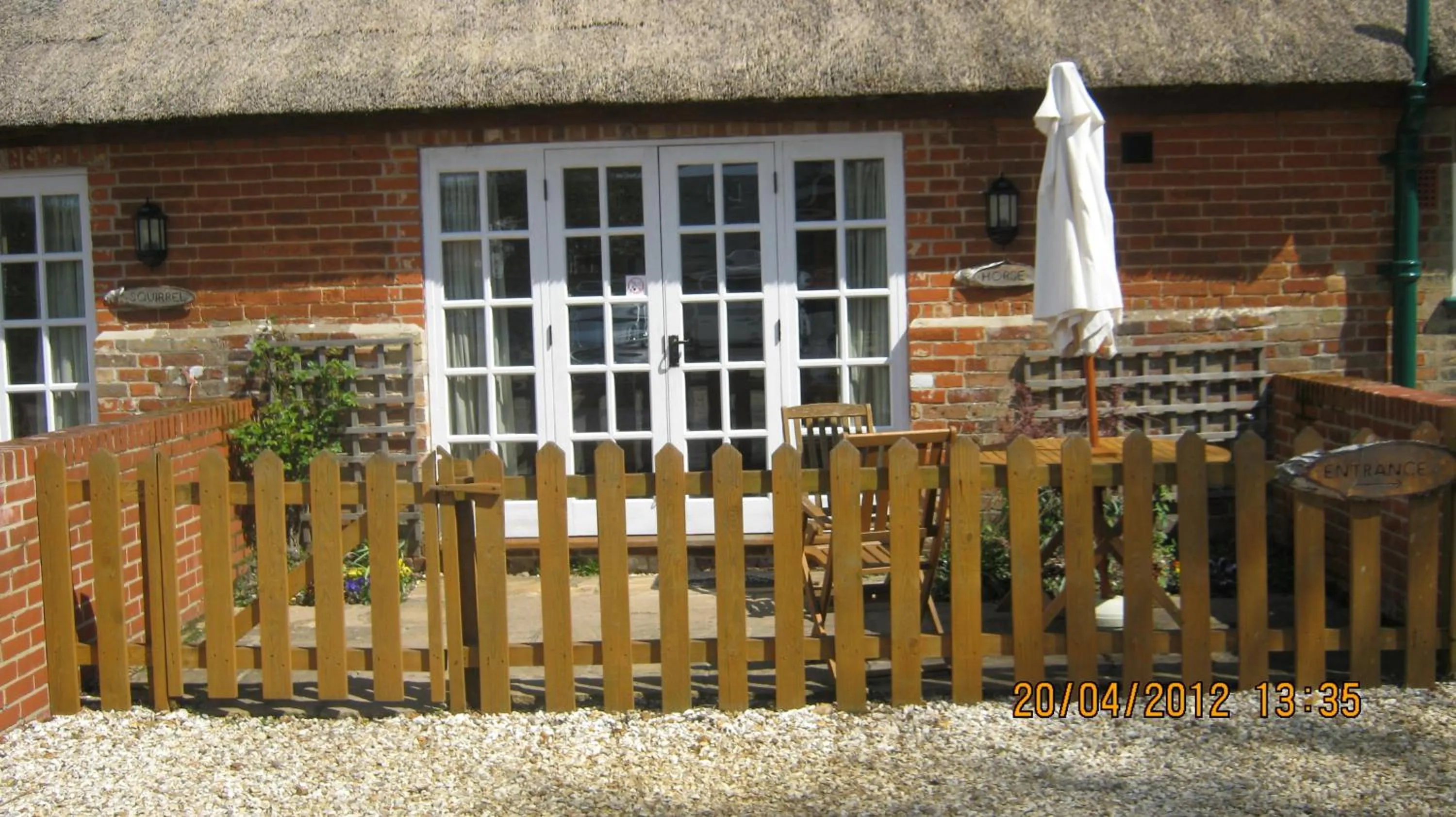 Patio in Turfcutters Arms