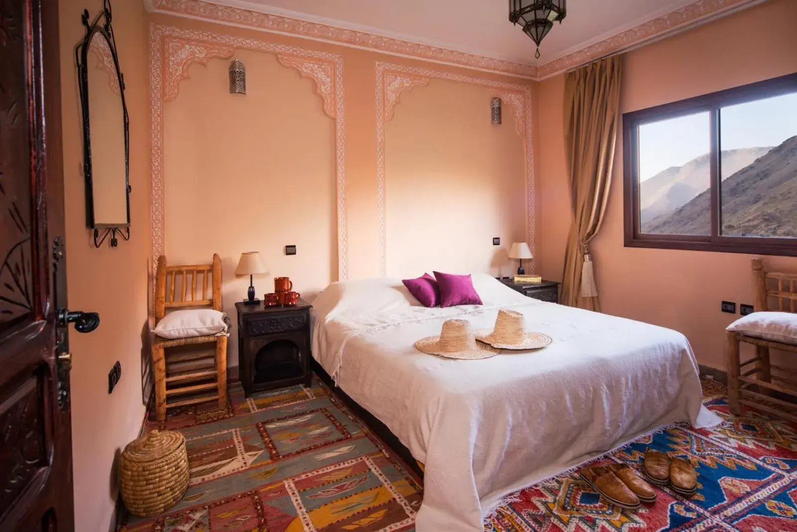 Double or Twin Room with Mountain View in Riad Atlas Toubkal Double or Twin Room with Mountain View in Riad Atlas Toubkal