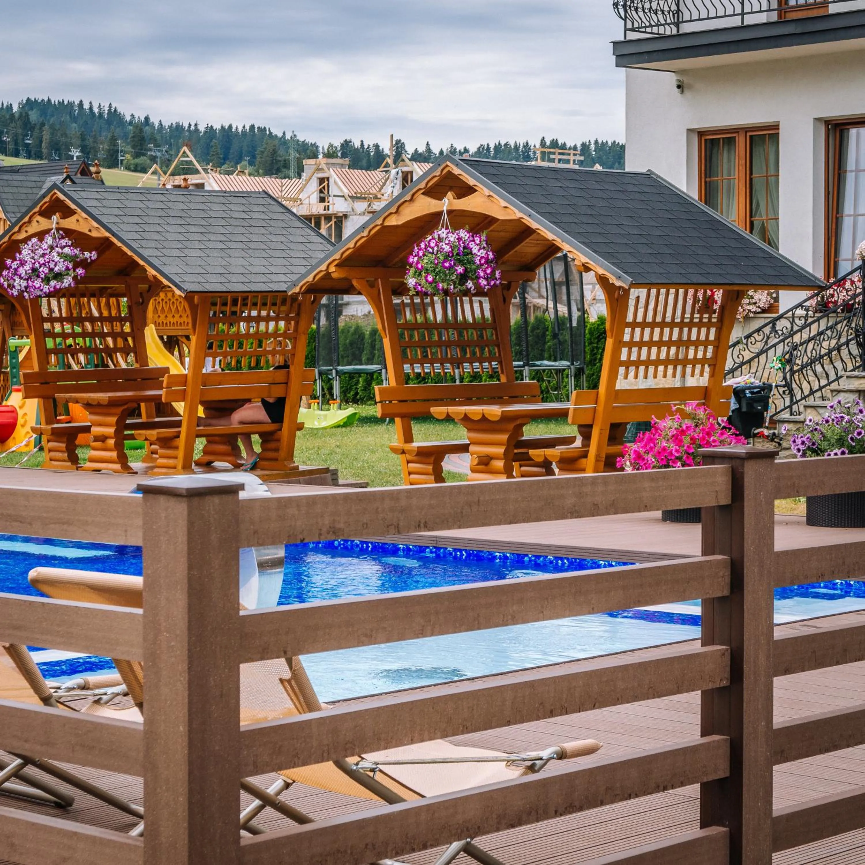 Pool view in Hotel Liptakówka