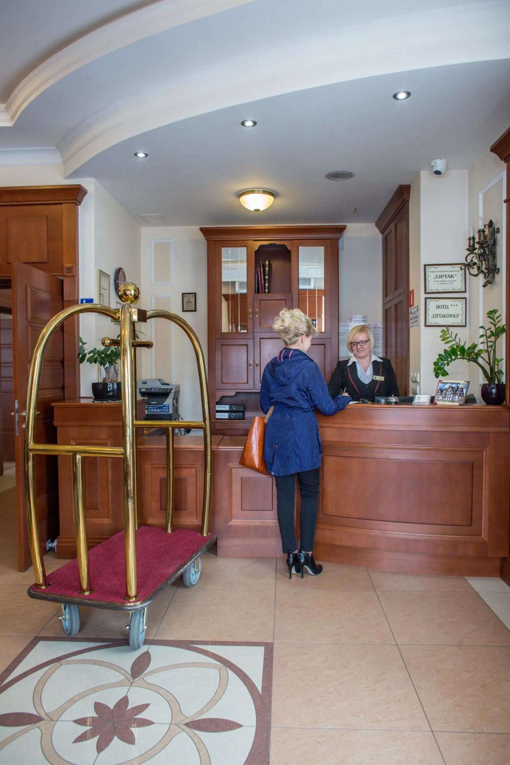 Lobby or reception in Hotel Liptakówka