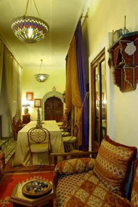 Lounge or bar, Bed in Riad Dalia