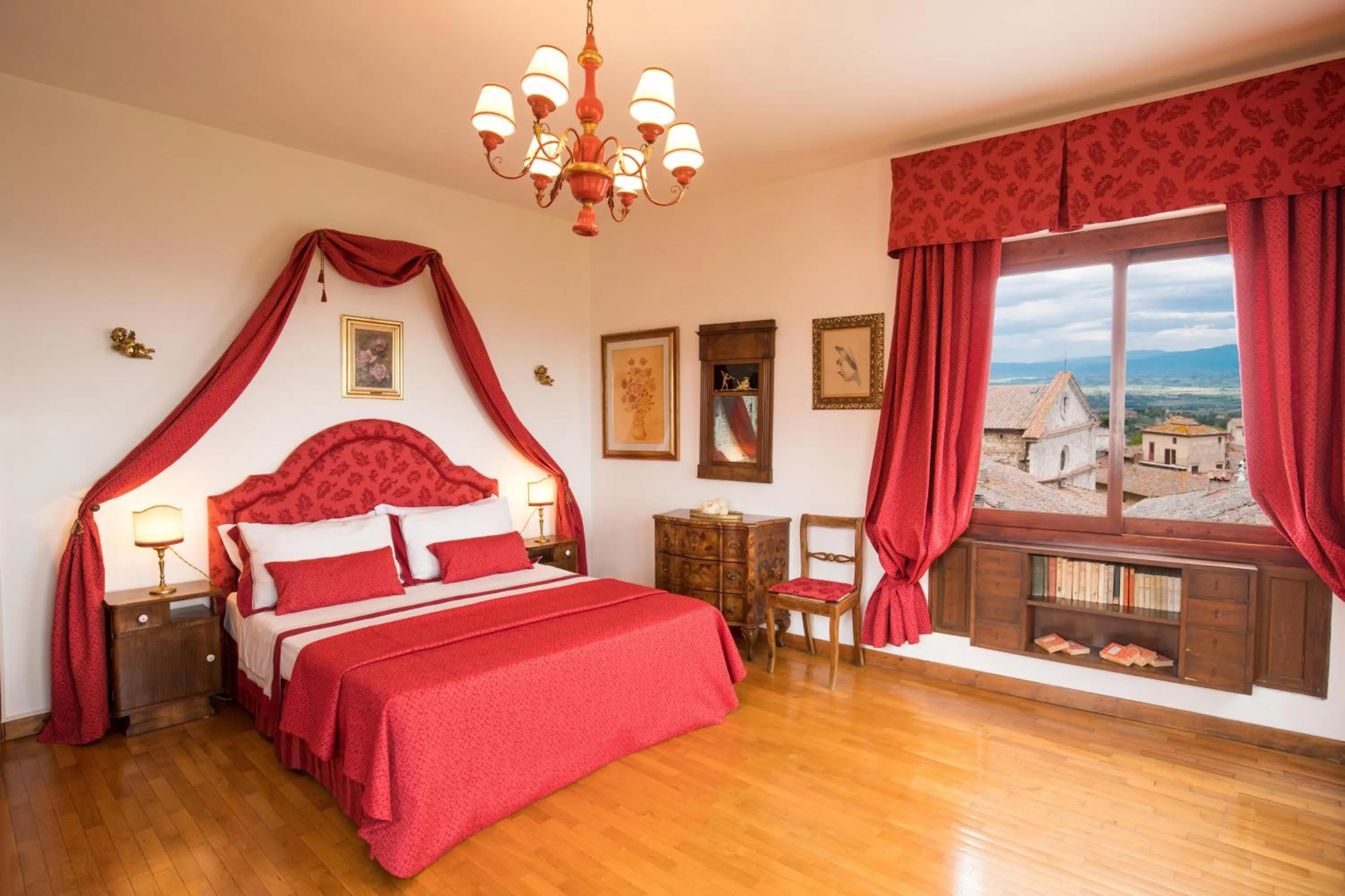View (from property/room), Bed in Residenza Fabroni