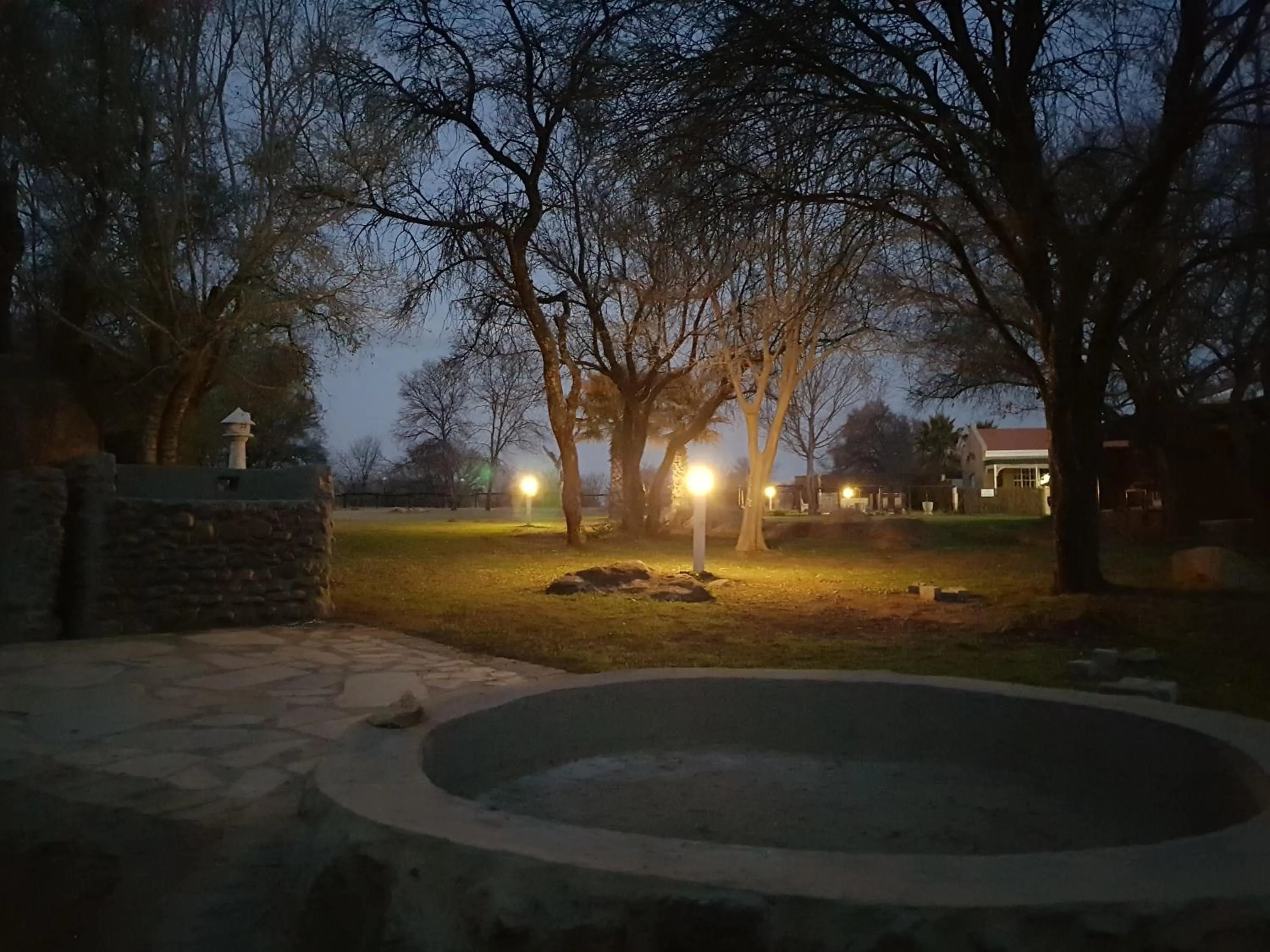 Garden view in River Rock Lodge