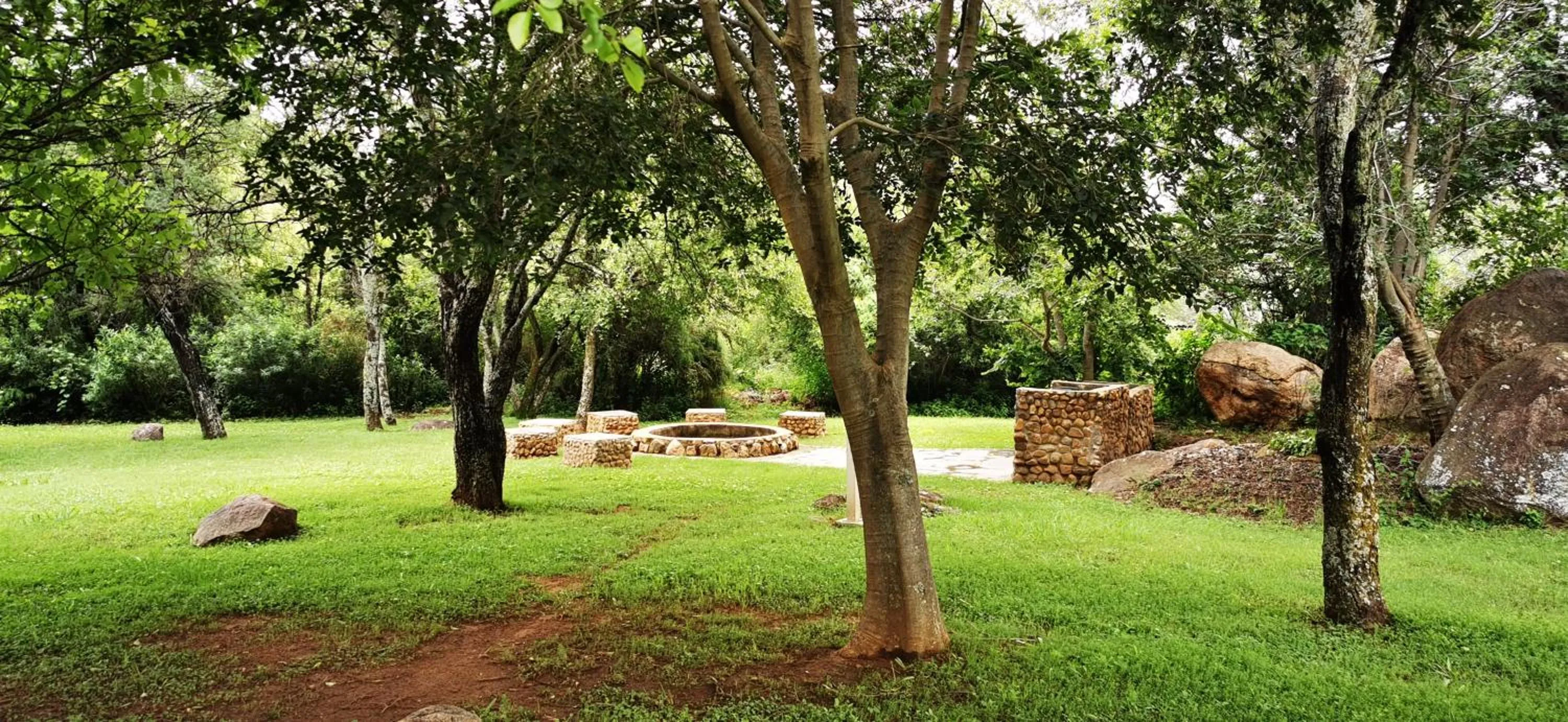 Garden in River Rock Lodge