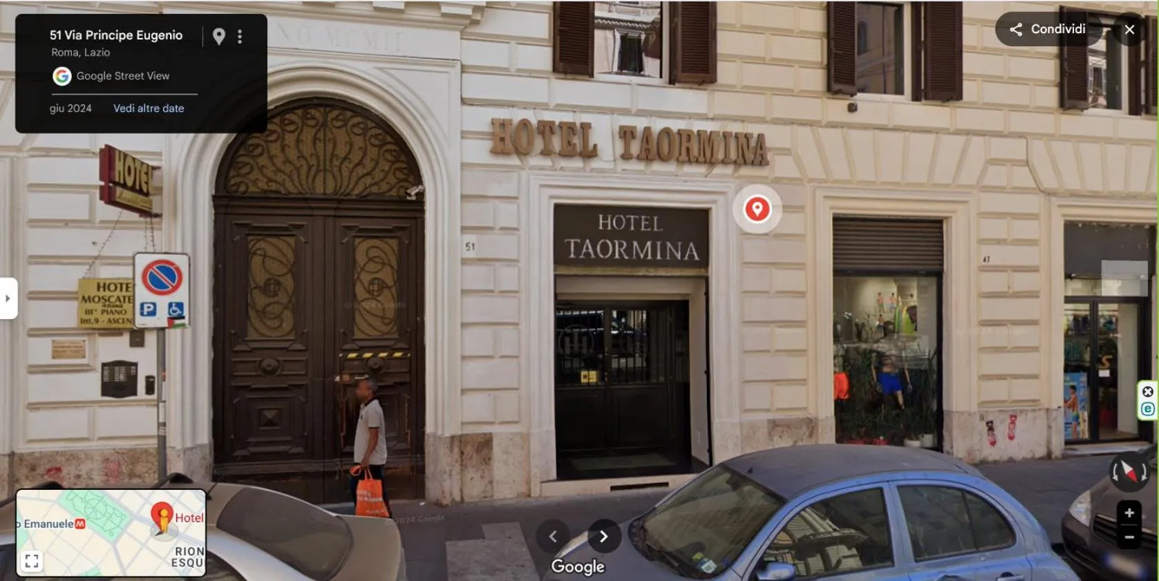 Property building in Hotel Taormina