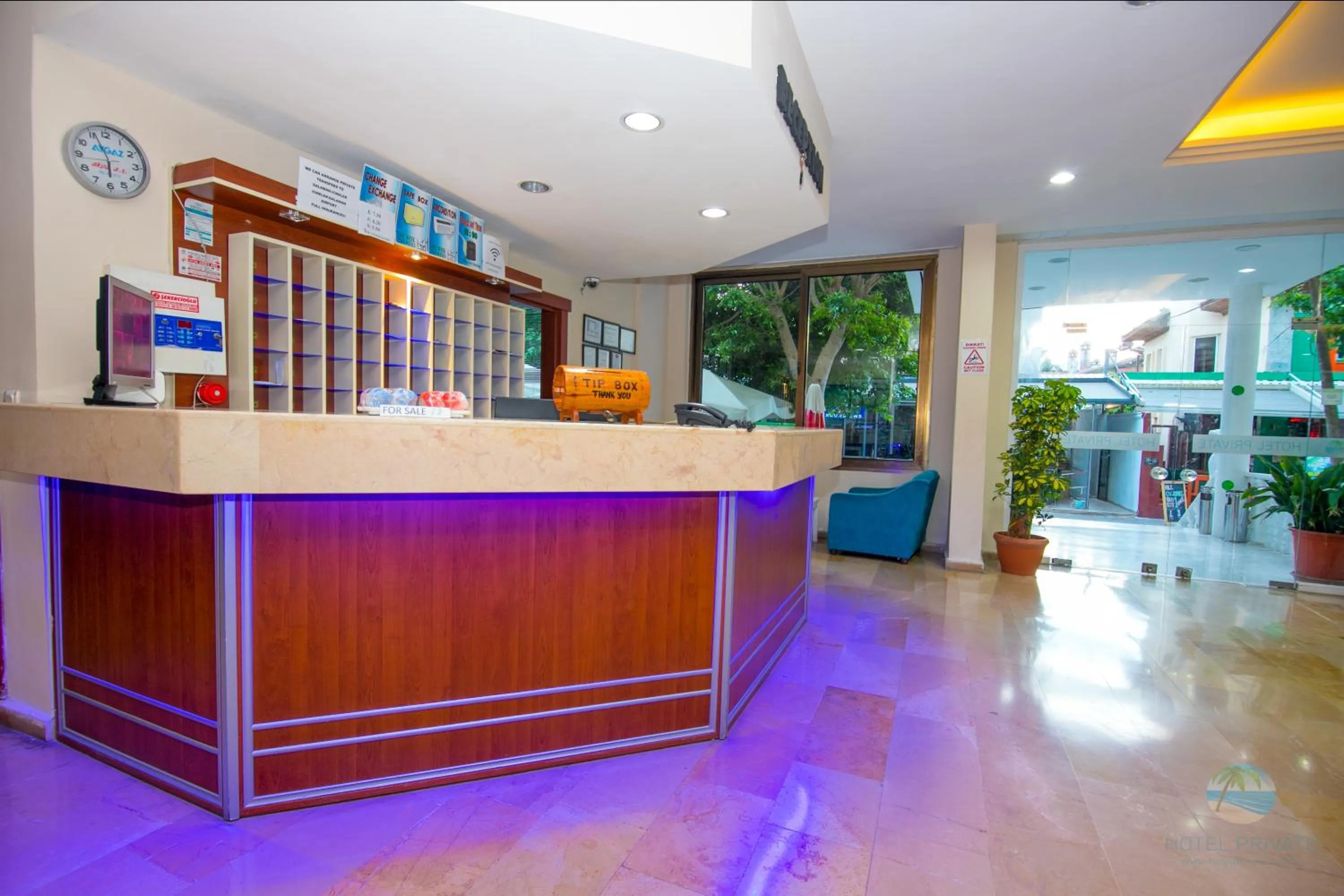 On site in Private Hotel