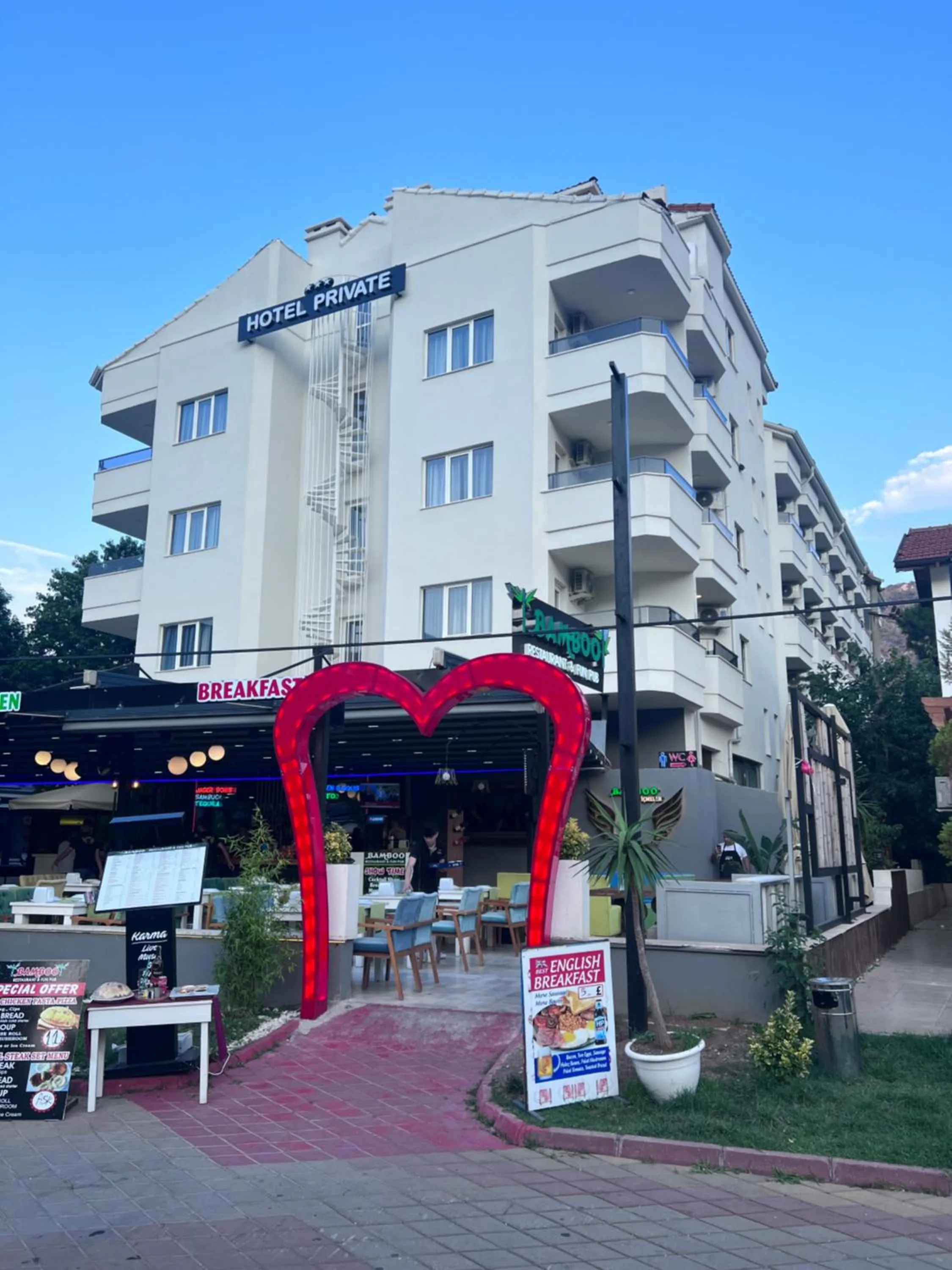 Property building in Private Hotel