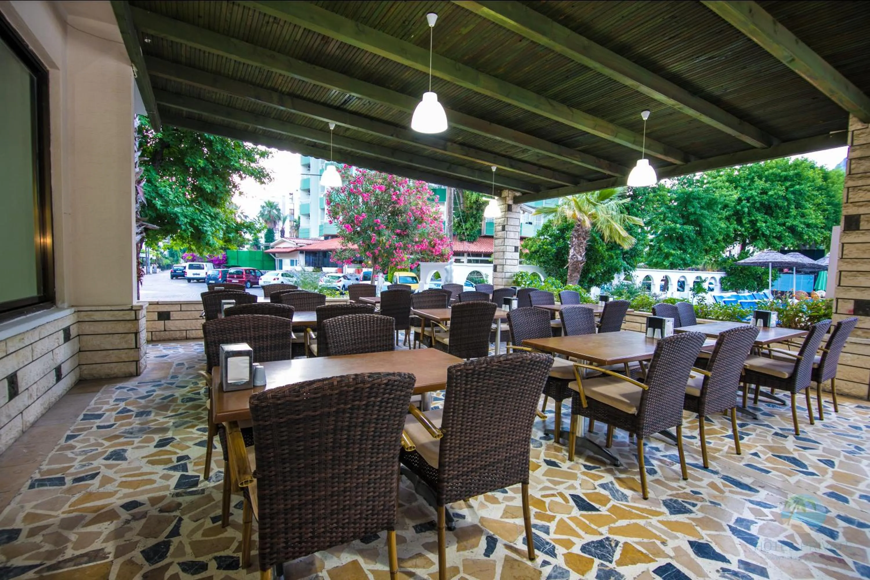 Patio in Private Hotel