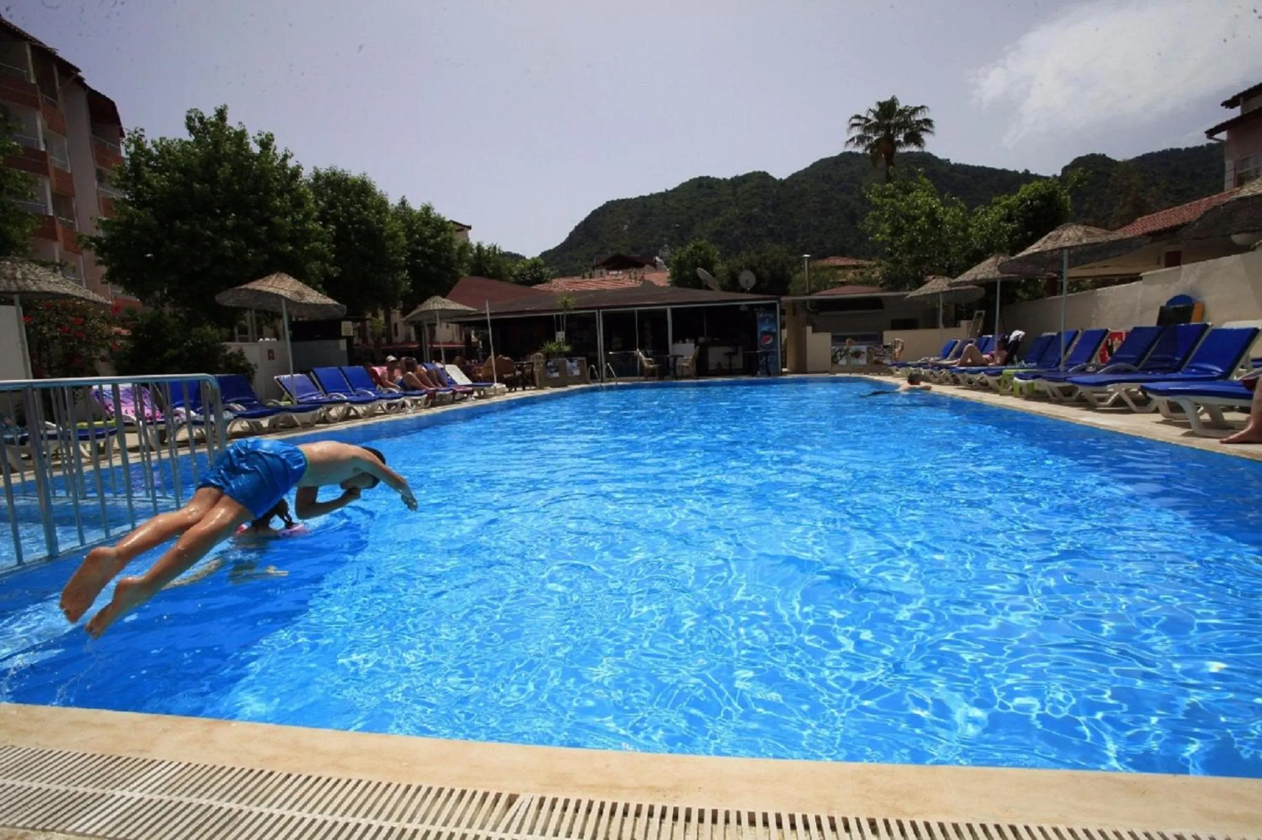 Pool view in Private Hotel