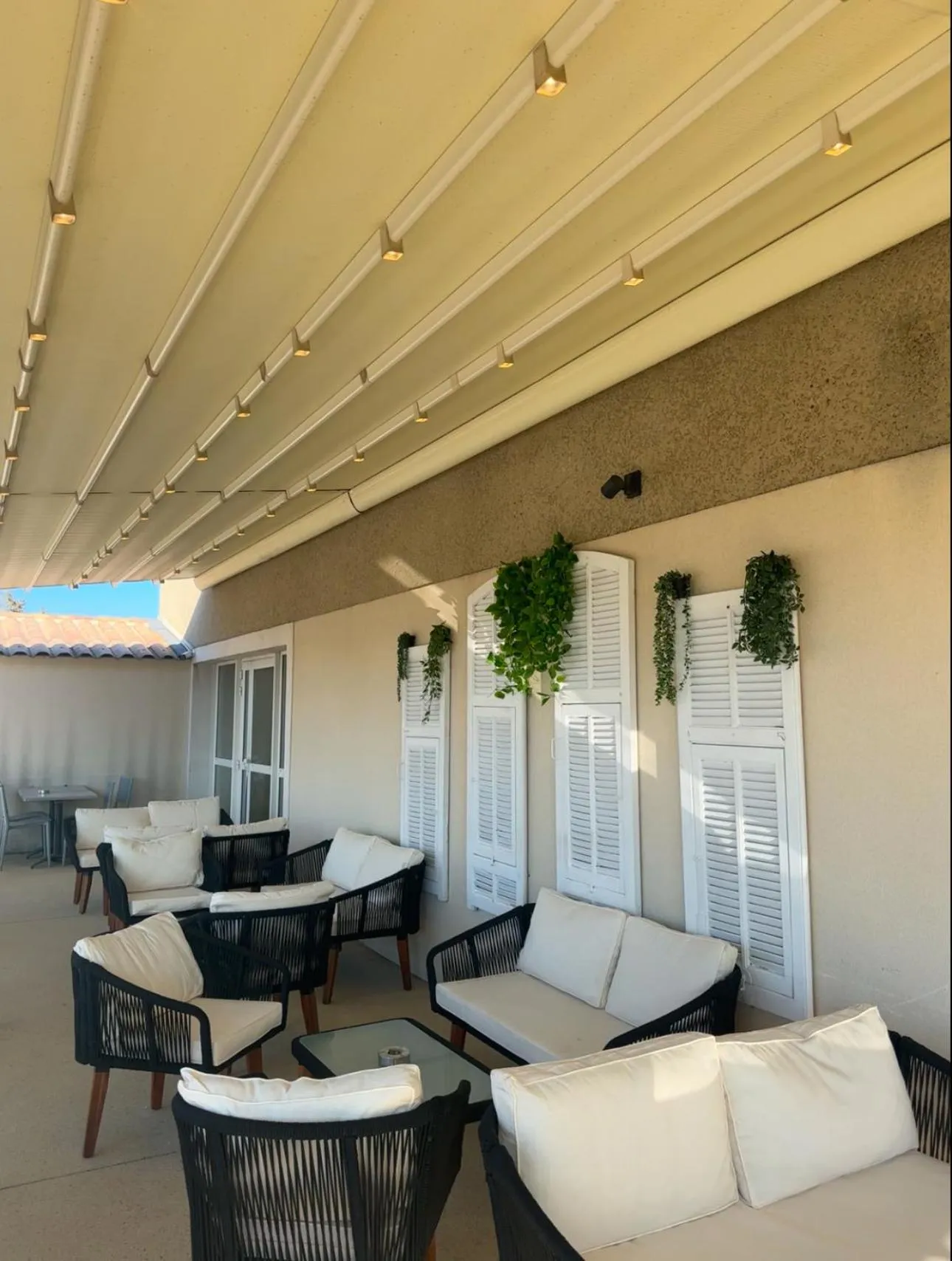 Patio in Hotel Caiman