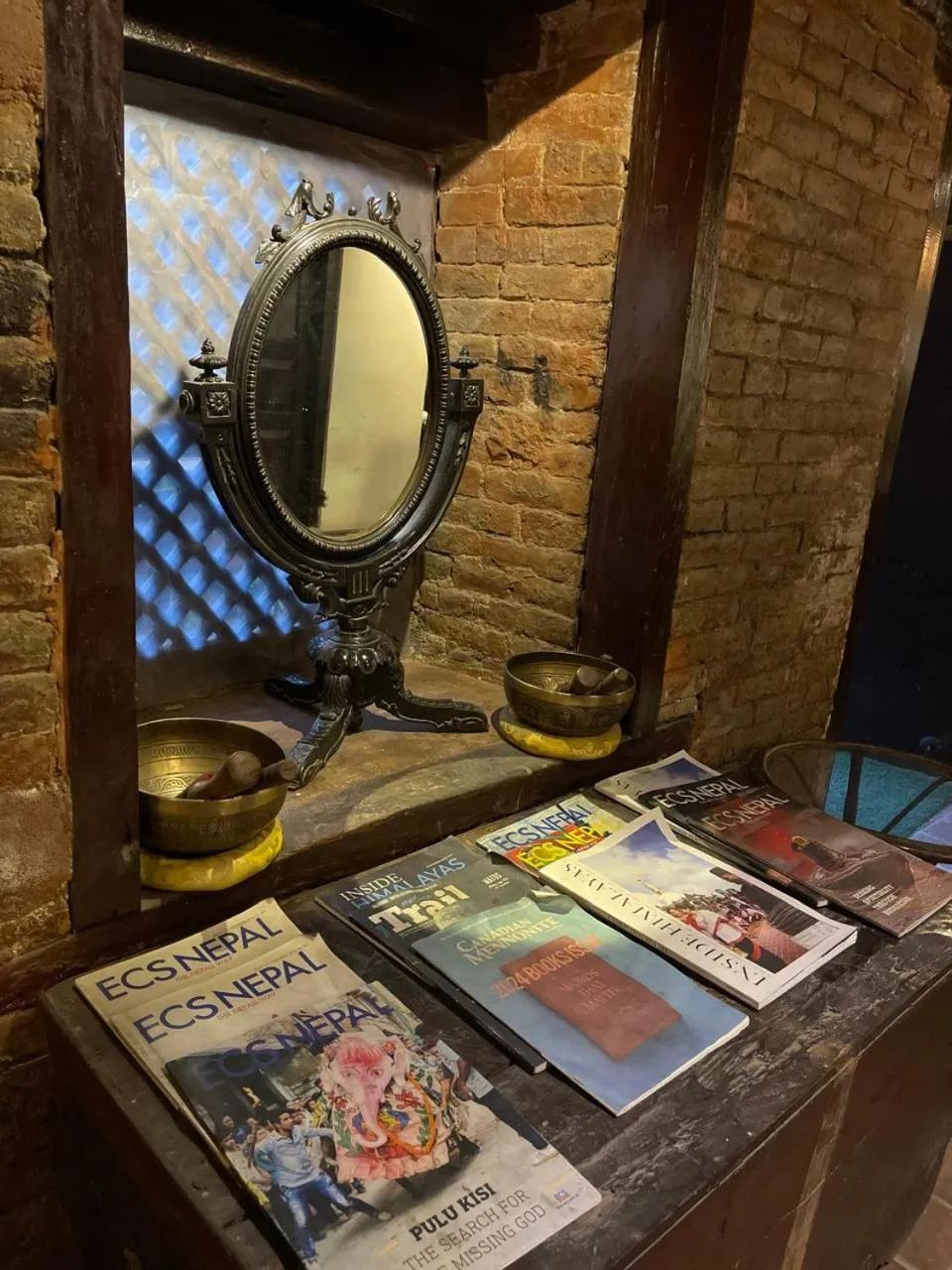 Decorative detail in Hotel Patan House