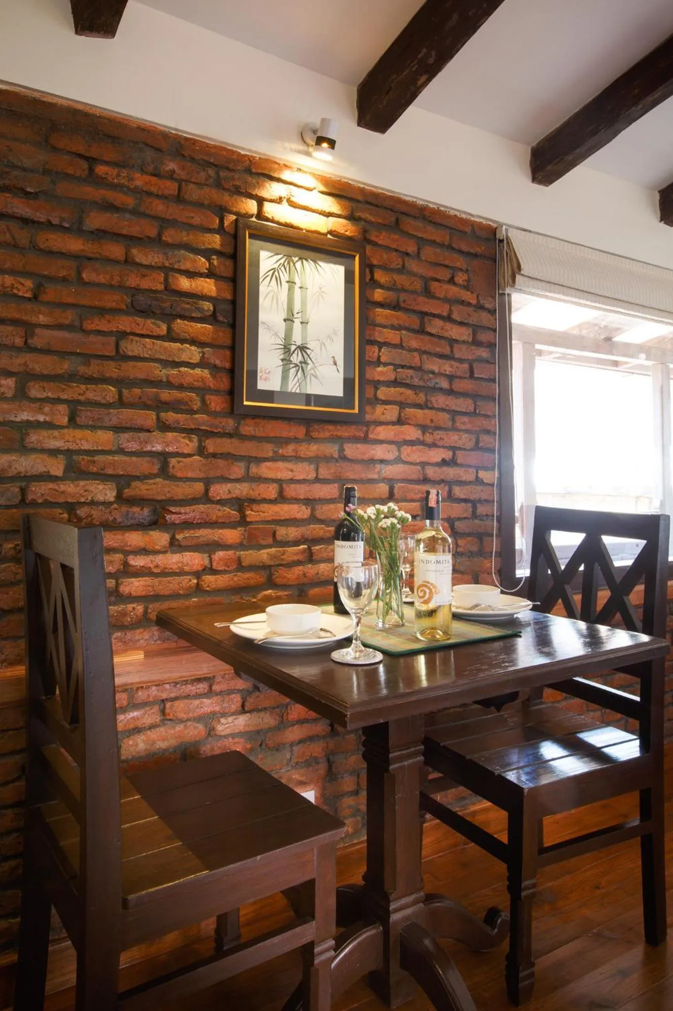 Dining area in Hotel Patan House