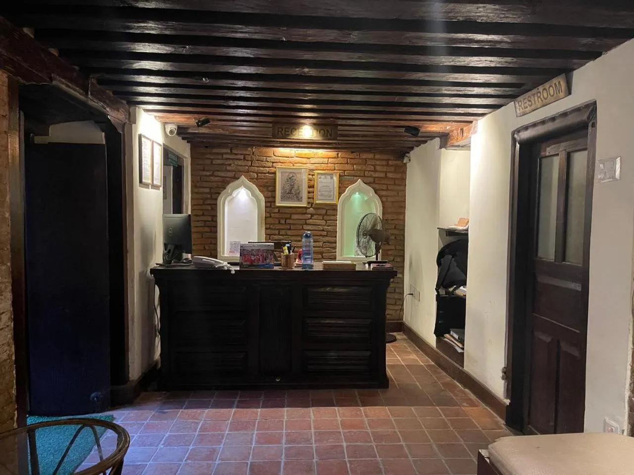 Lobby or reception in Hotel Patan House