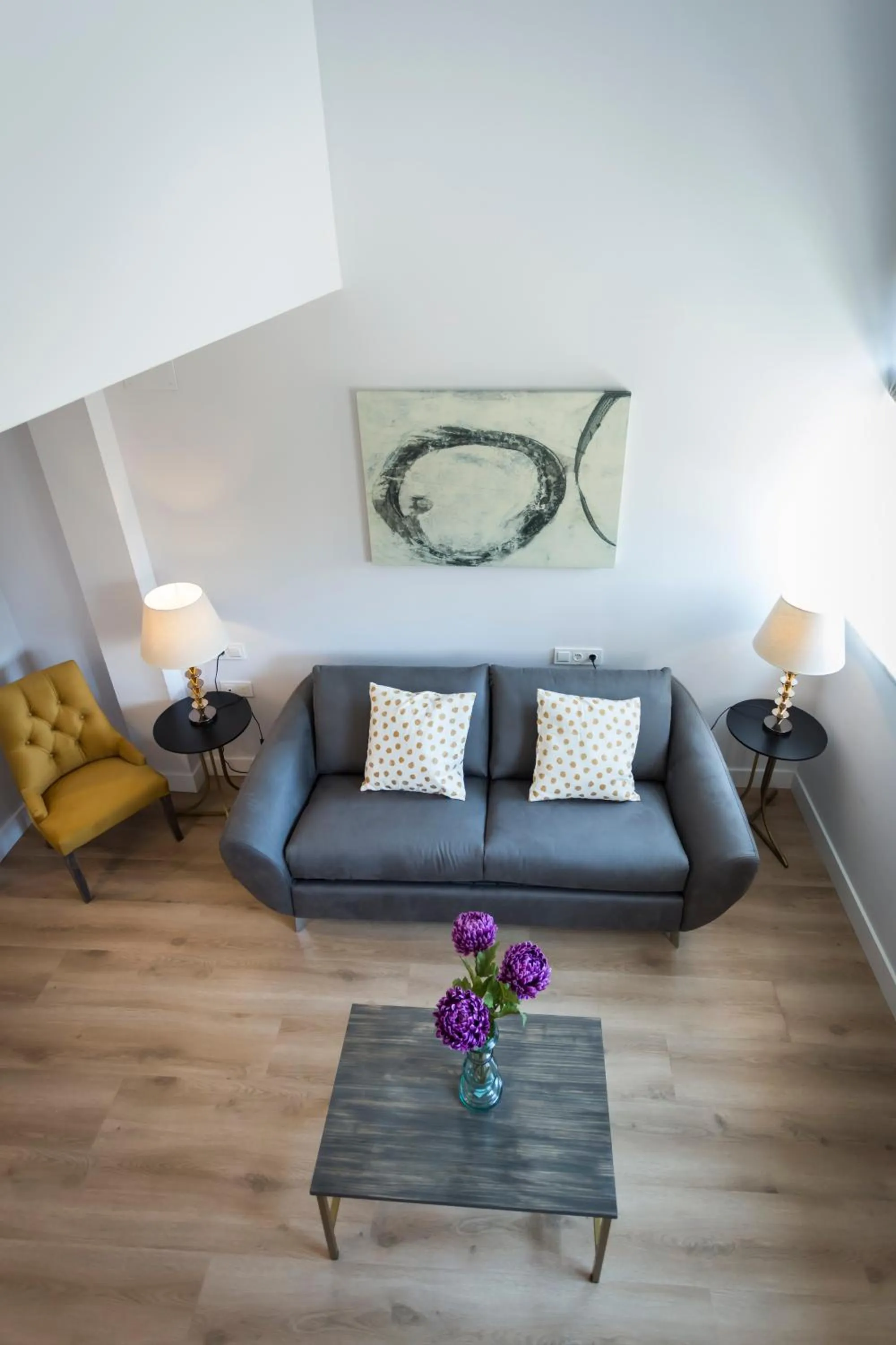 Living room in Casa de la Merced Suites