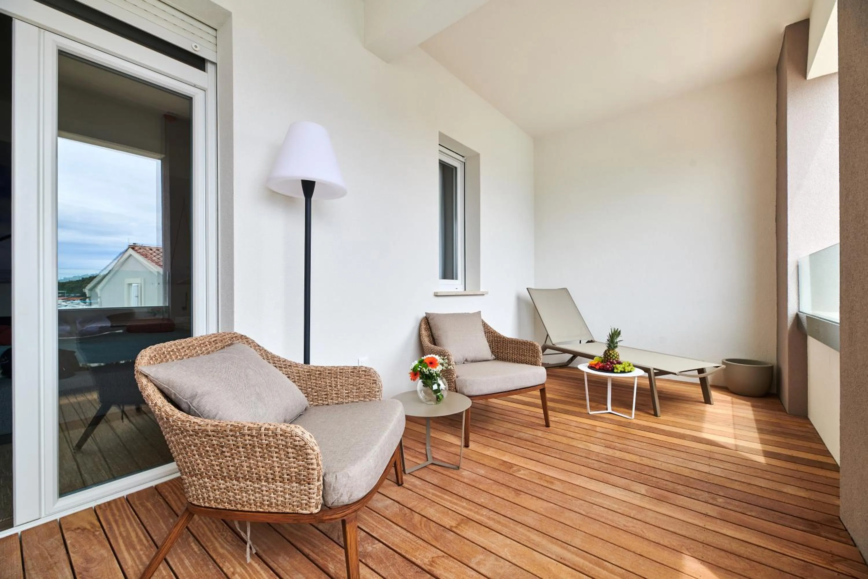 Balcony/Terrace in Ribarska Koliba Resort