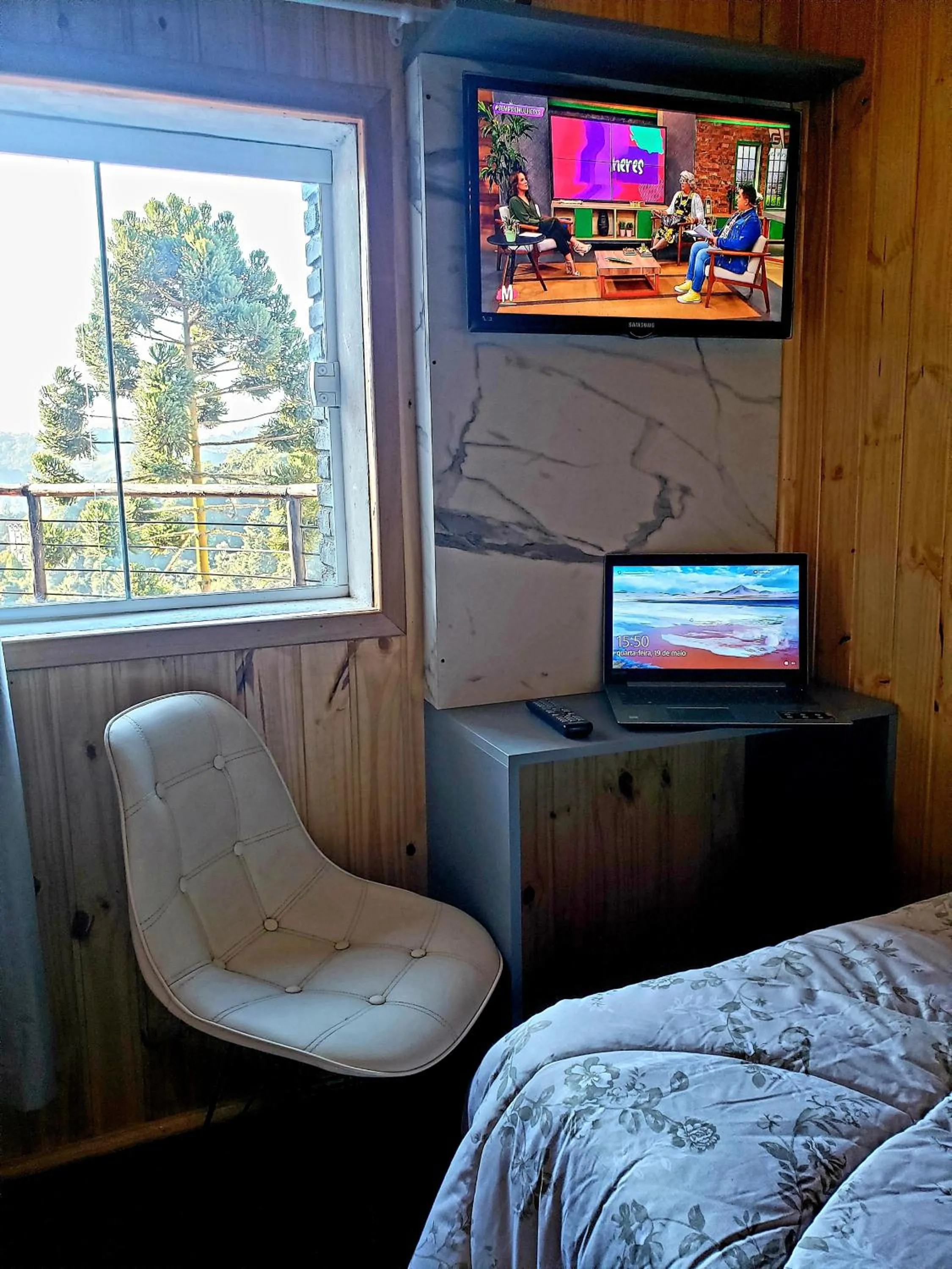 Bed in Golden Forest Pousada