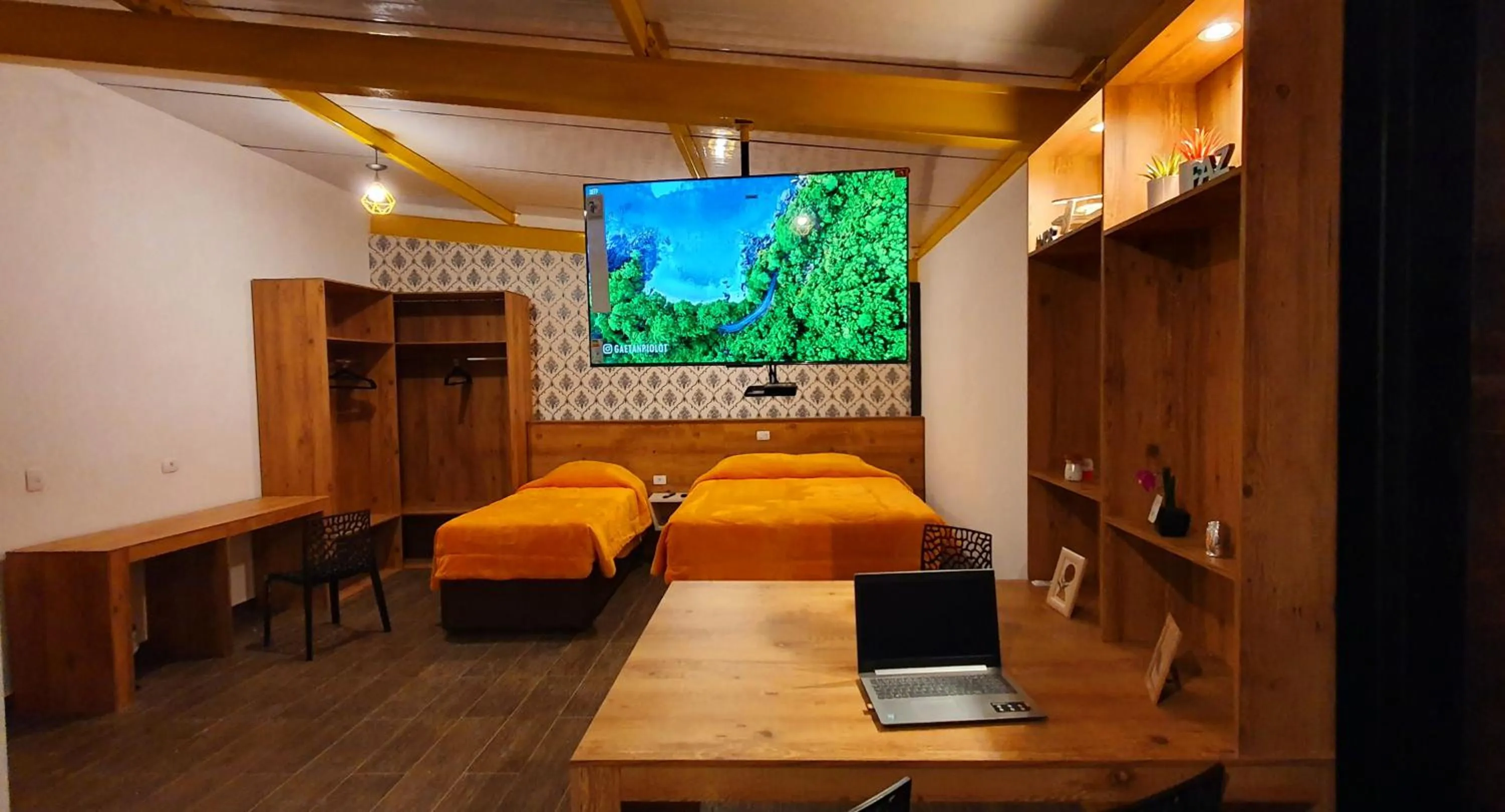 Bed in Golden Forest Pousada