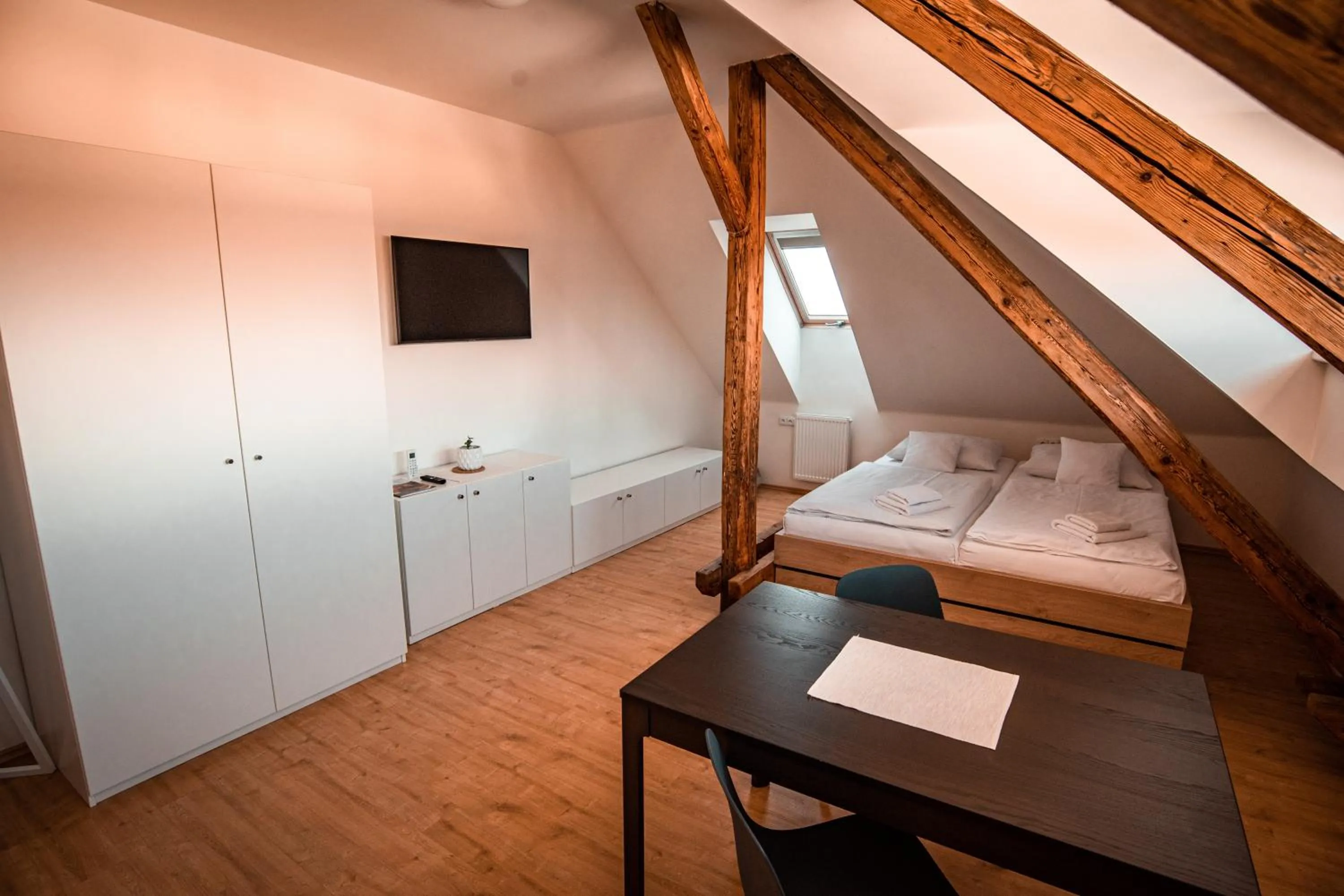 Bedroom, Bed in Penzion Panský dvůr Telč