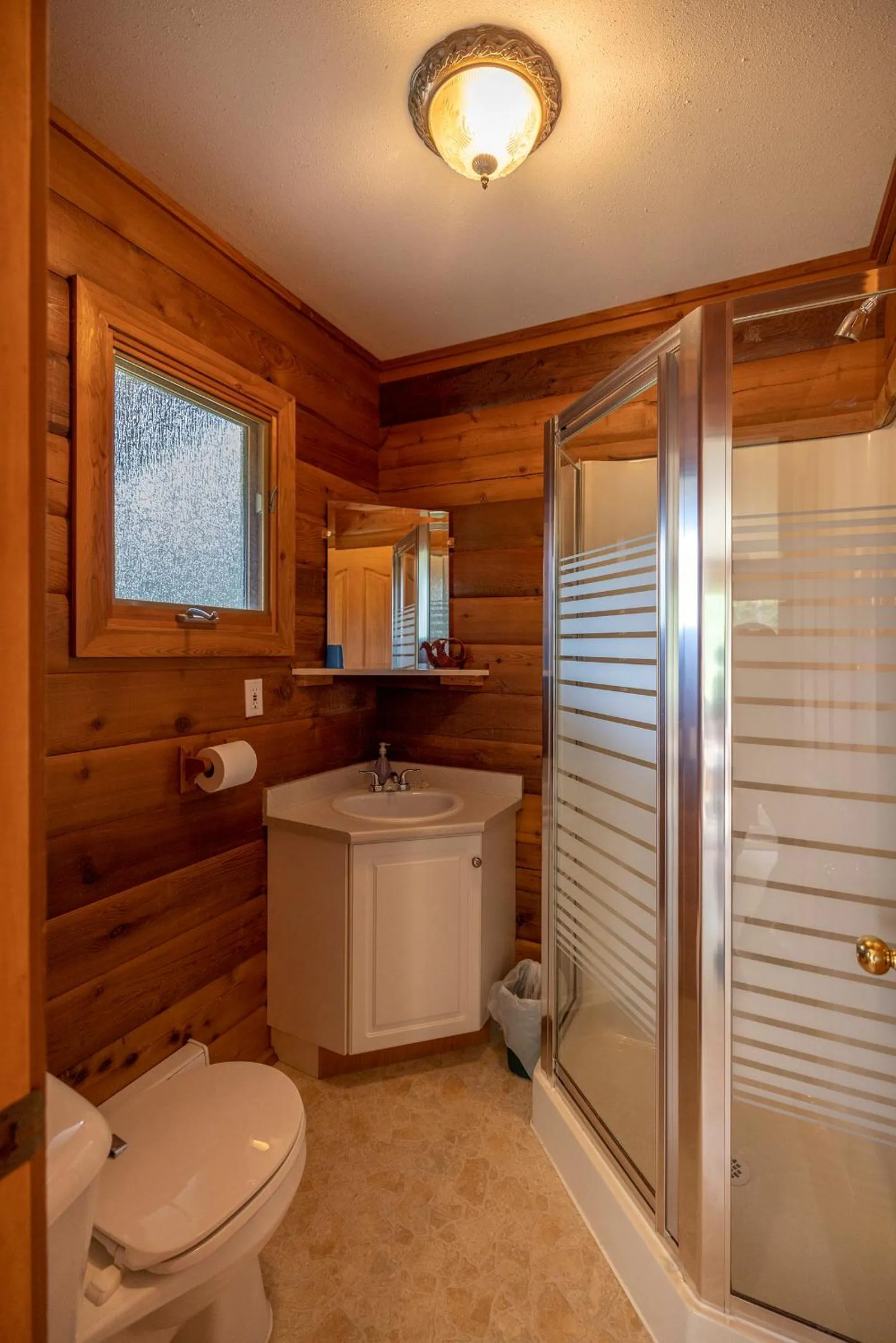 Shower in Mica Mountain Lodge & Log Cabins