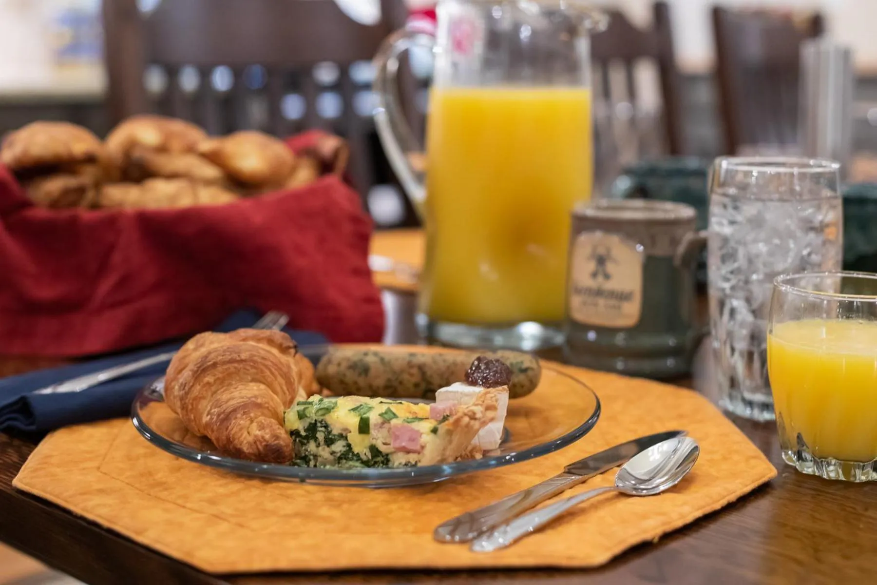 Food and drinks in Bienvenue Mon Ami Bed and Breakfast