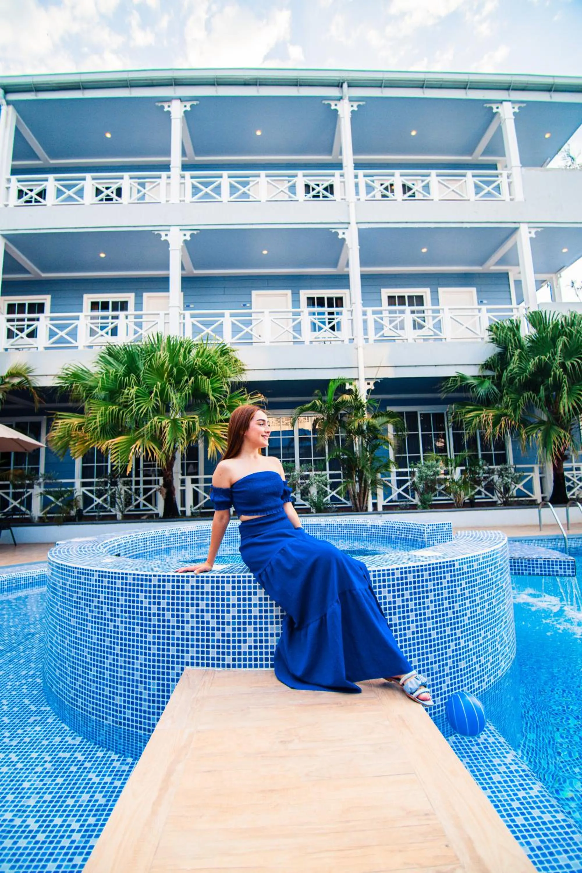 Swimming pool in Hotel Casona del Lago