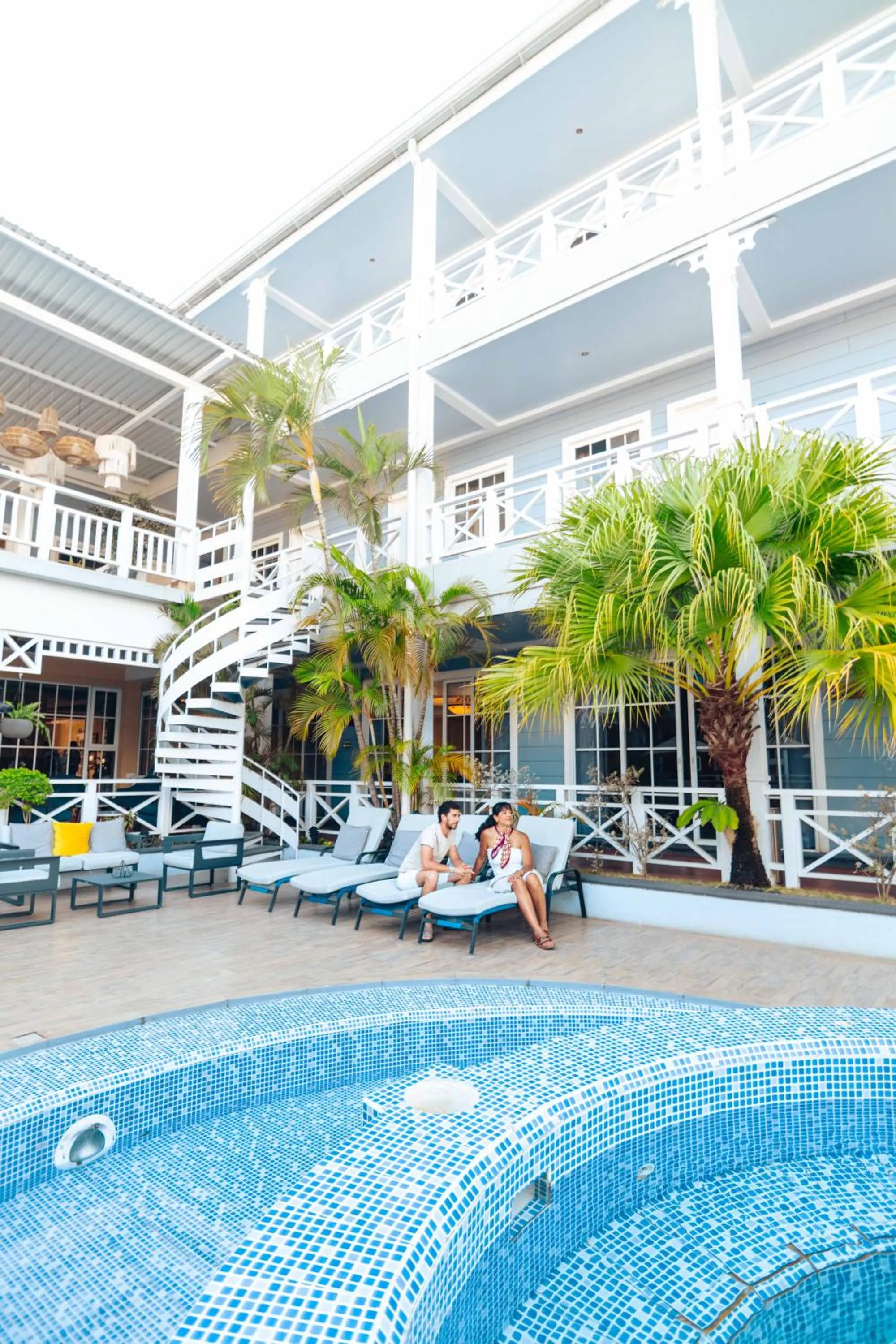 Swimming pool in Hotel Casona del Lago