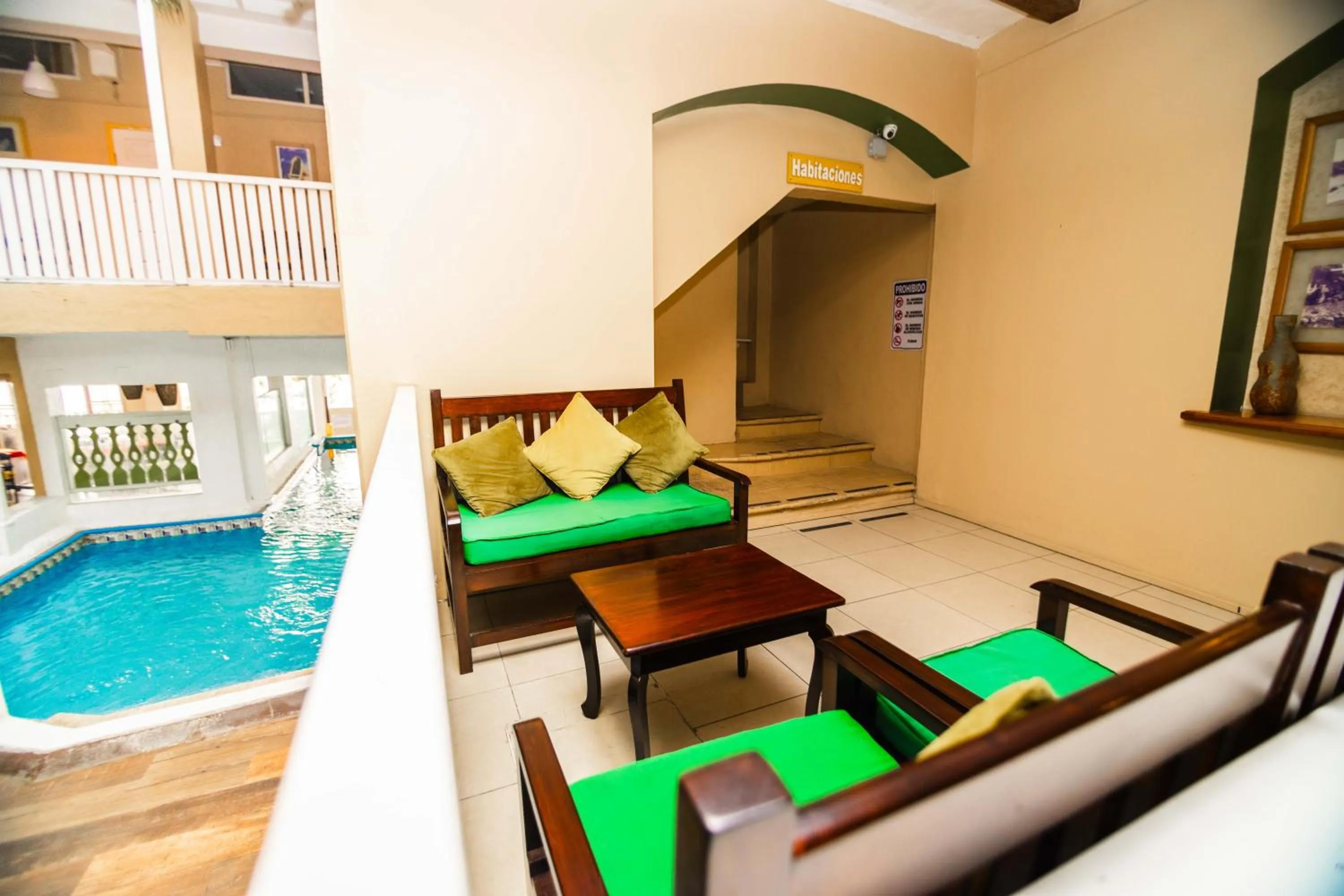 Living room in Hotel Peten