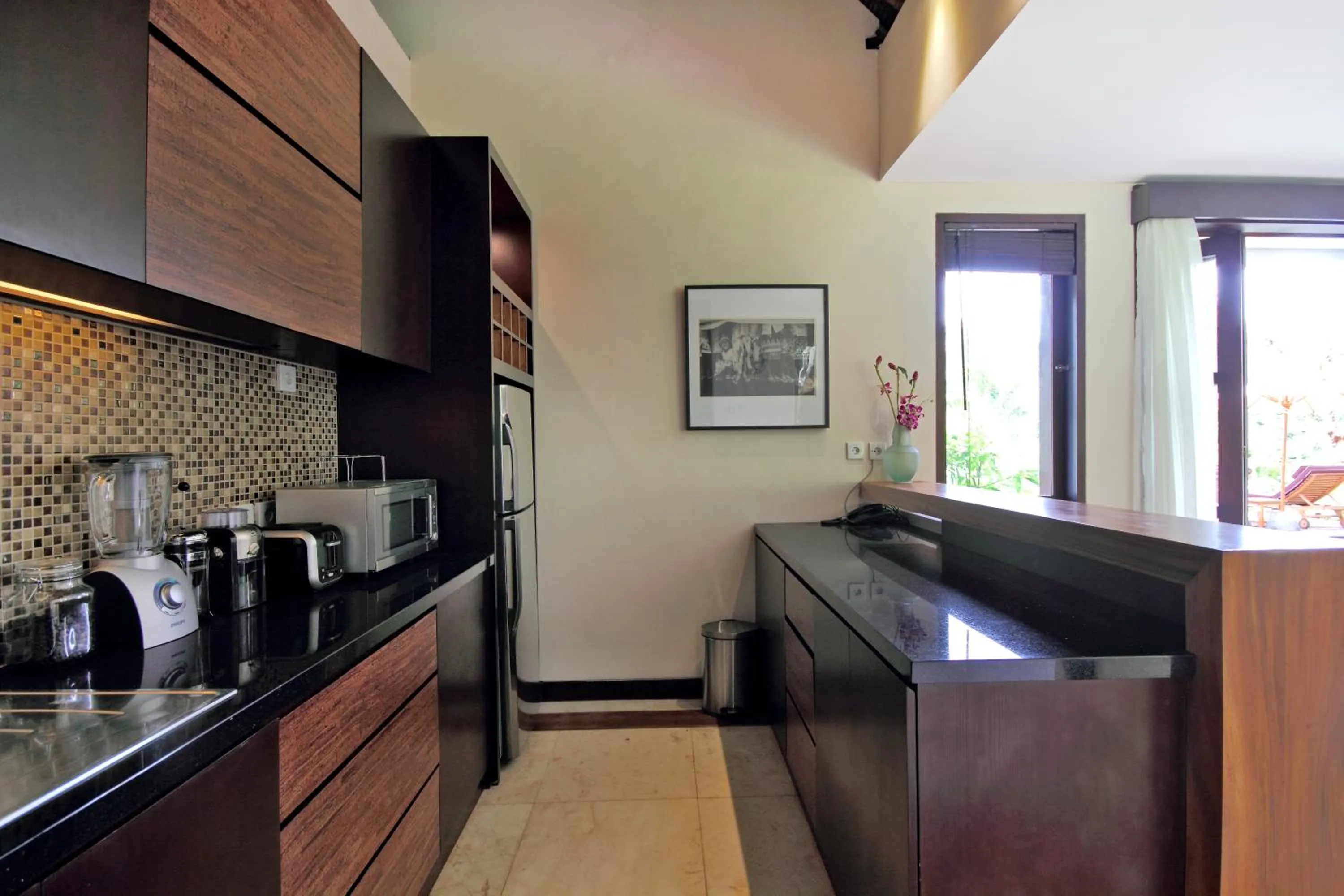 Kitchen or kitchenette in Villa Amrita