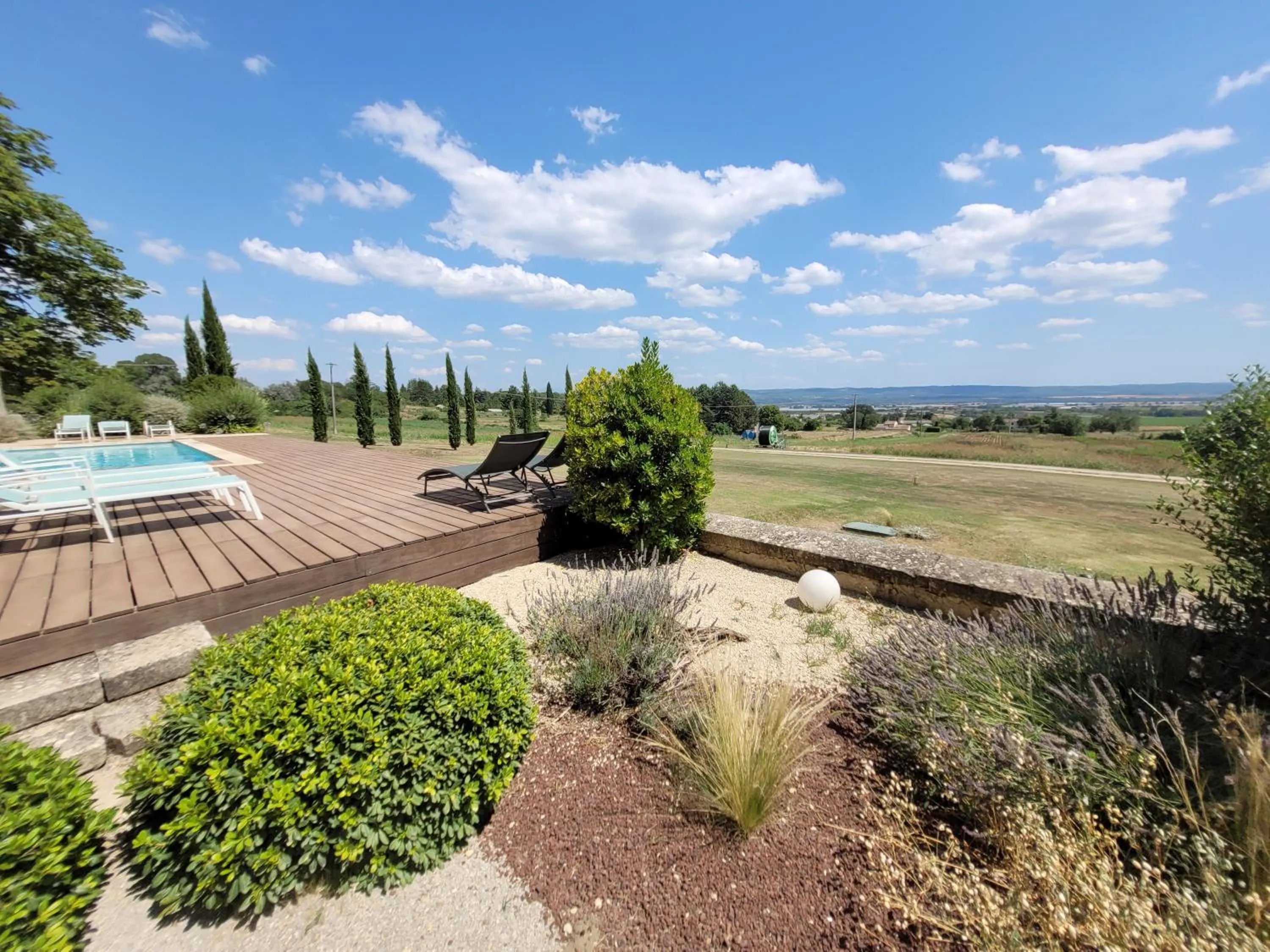 View (from property/room) in la bastide de l'adrech