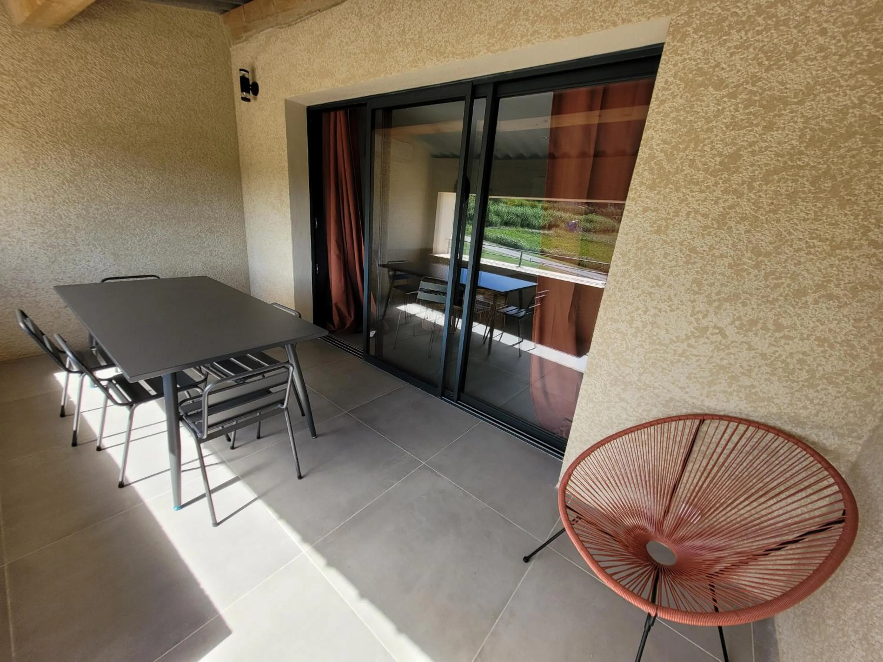 Patio in la bastide de l'adrech