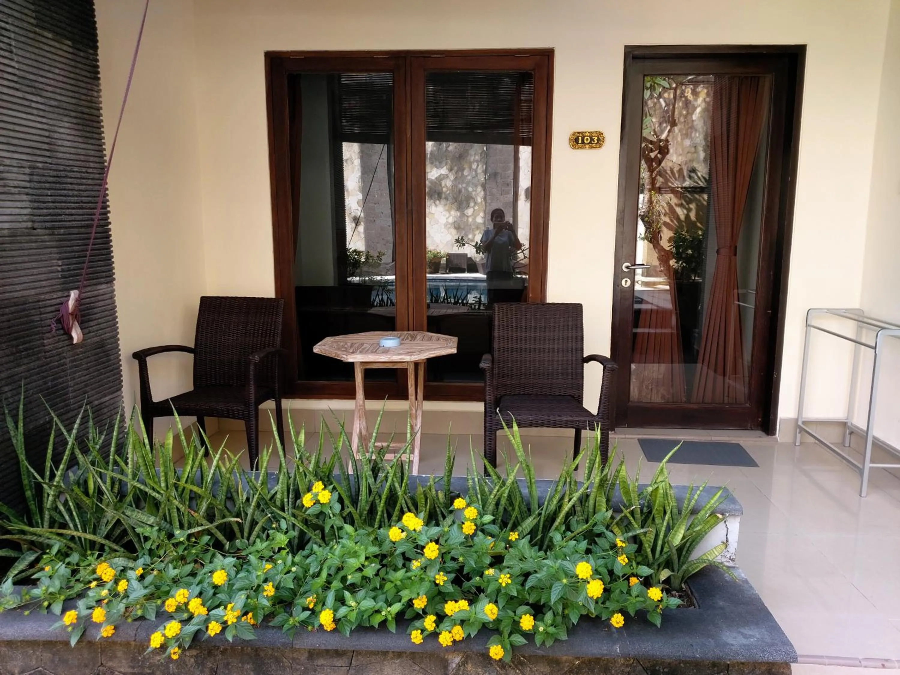 Balcony/Terrace in Radha Bali Hotel