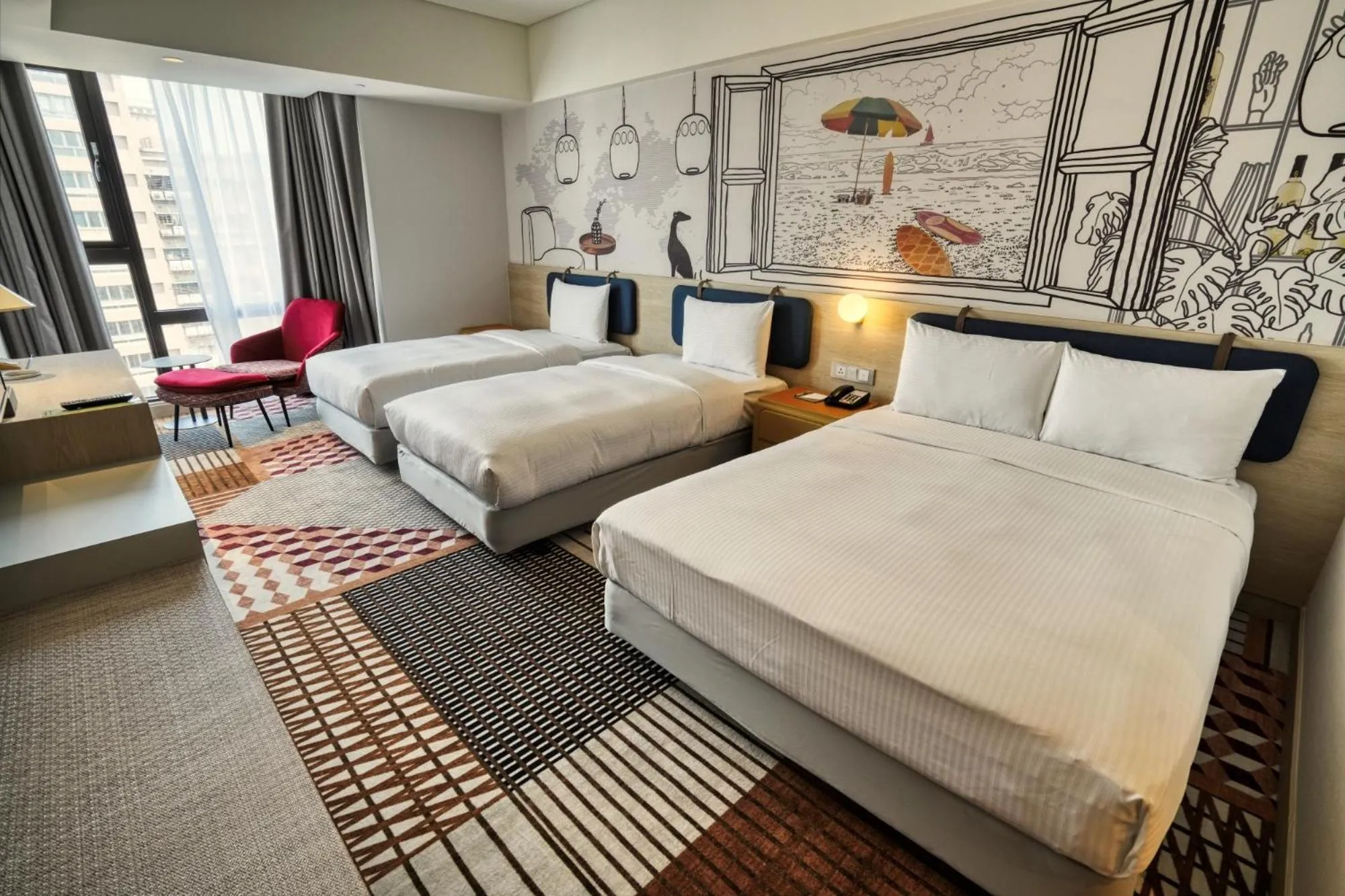 Photo of the whole room, Bed in Two Tails Hotel Luzhou