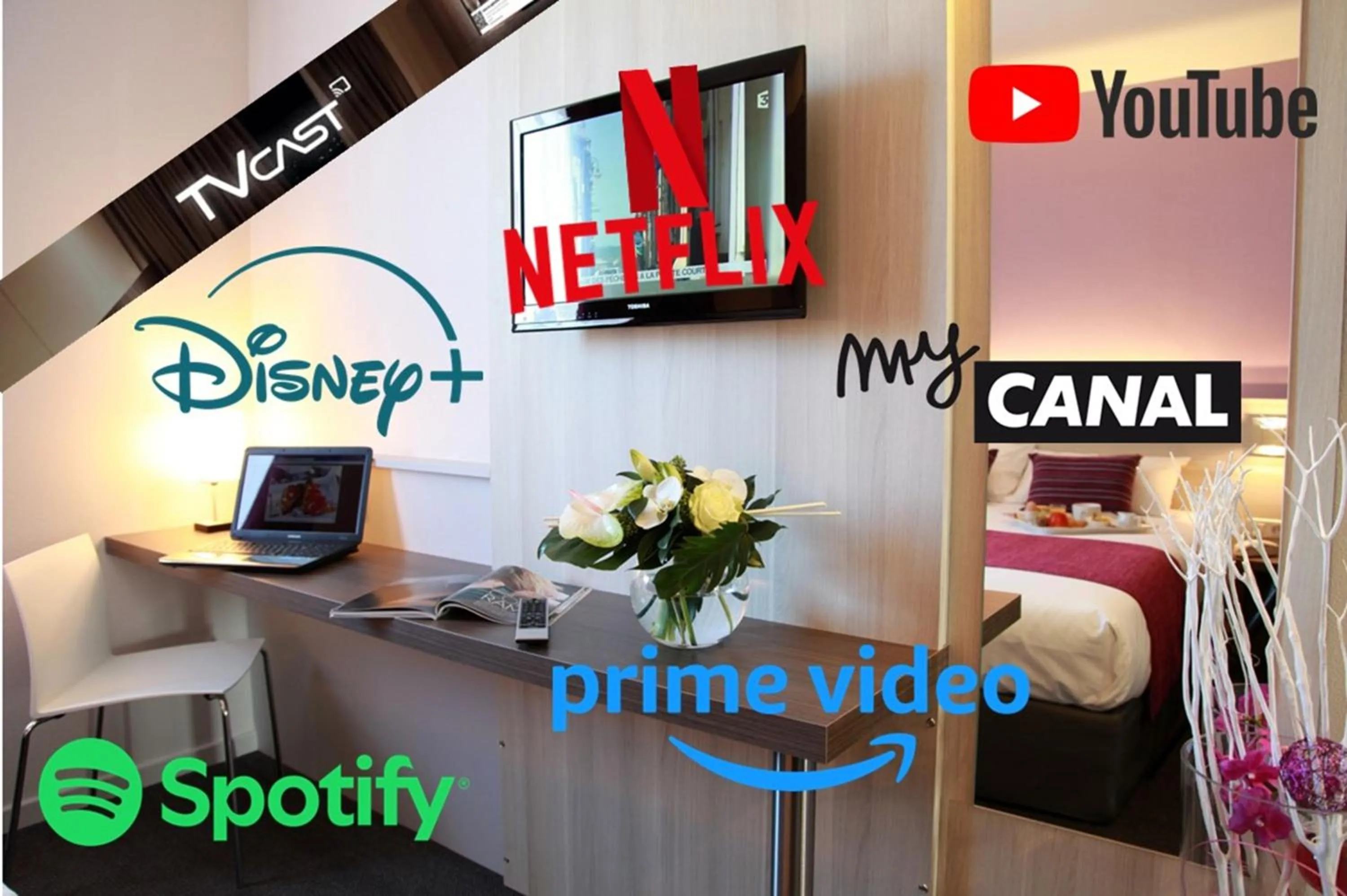 TV and multimedia, Property Logo/Sign in Brit Hotel La Fleur de Rhuys