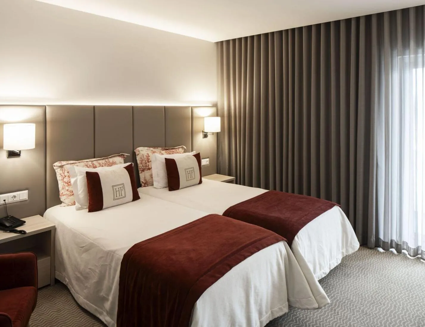 Bed in Hotel Fatima Center