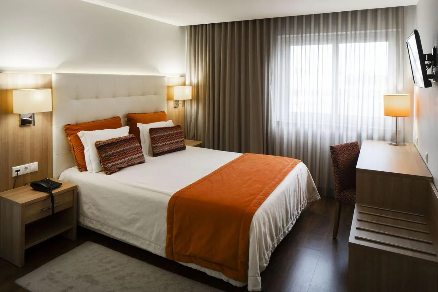 Bed in Hotel Fatima Center