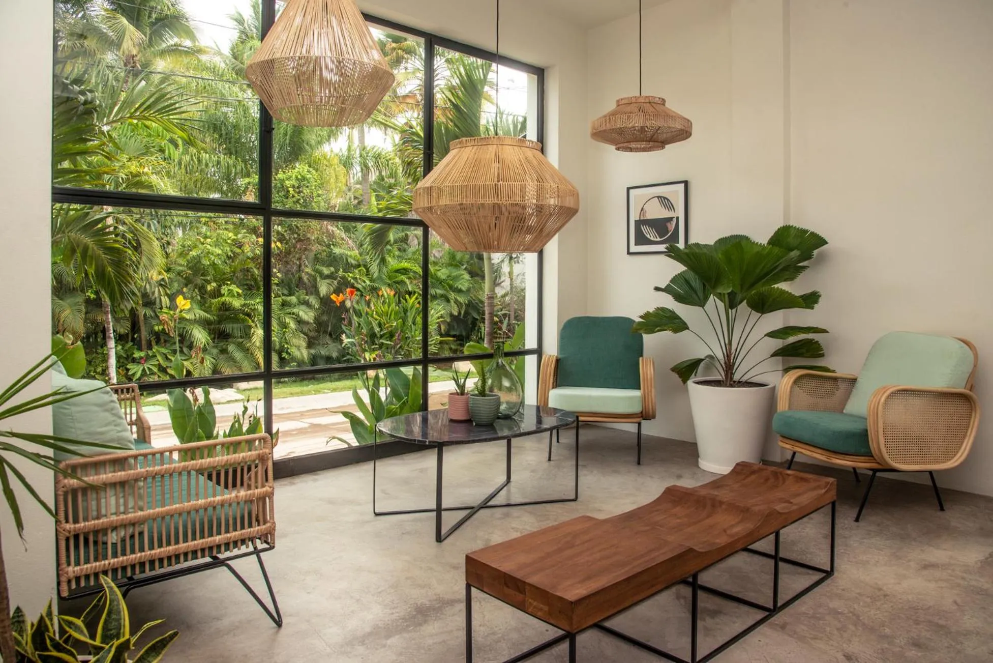 Lobby or reception in Residencia Tropical Don Bonito