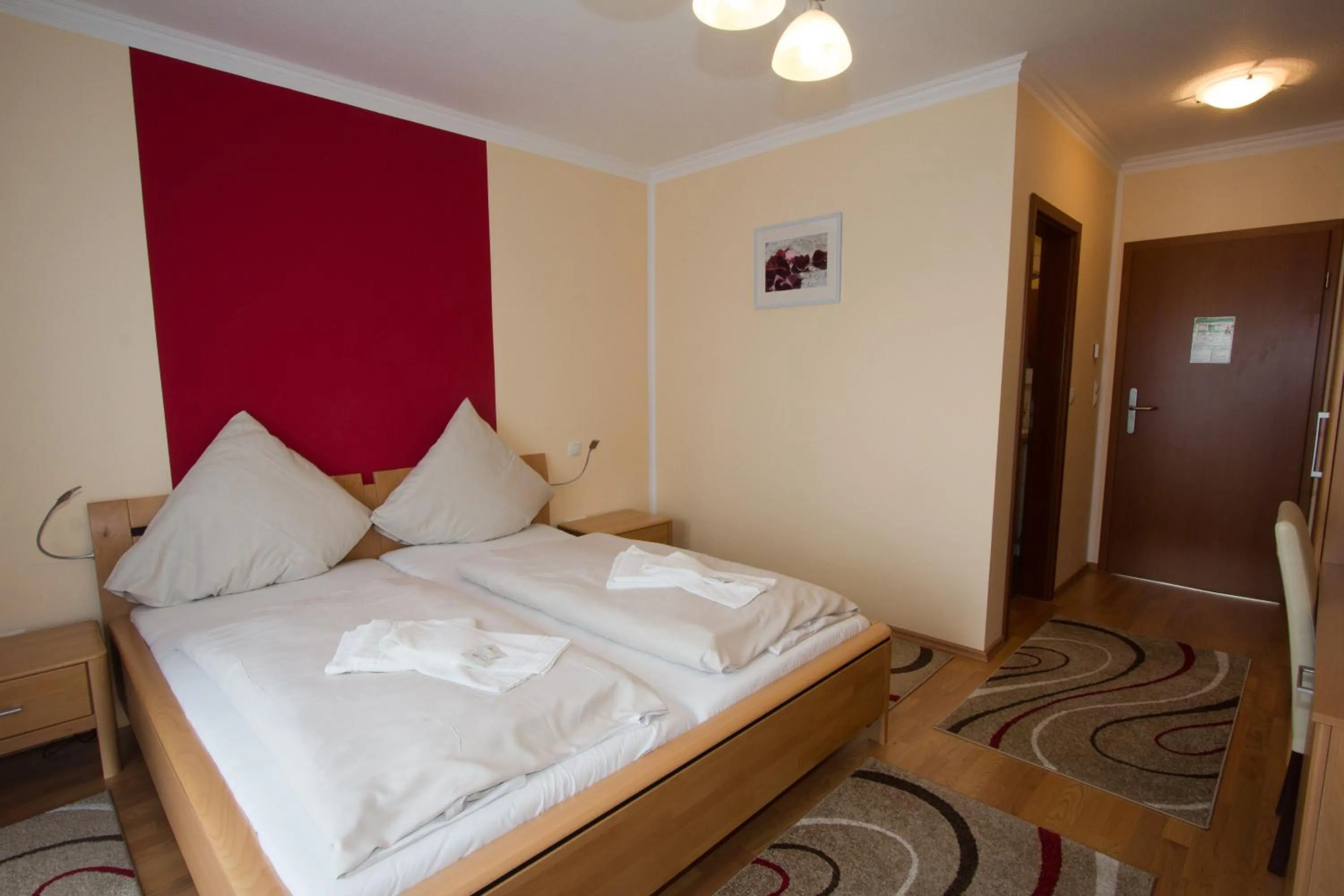 Photo of the whole room, Bed in Hotel Rhein-Mosel-View